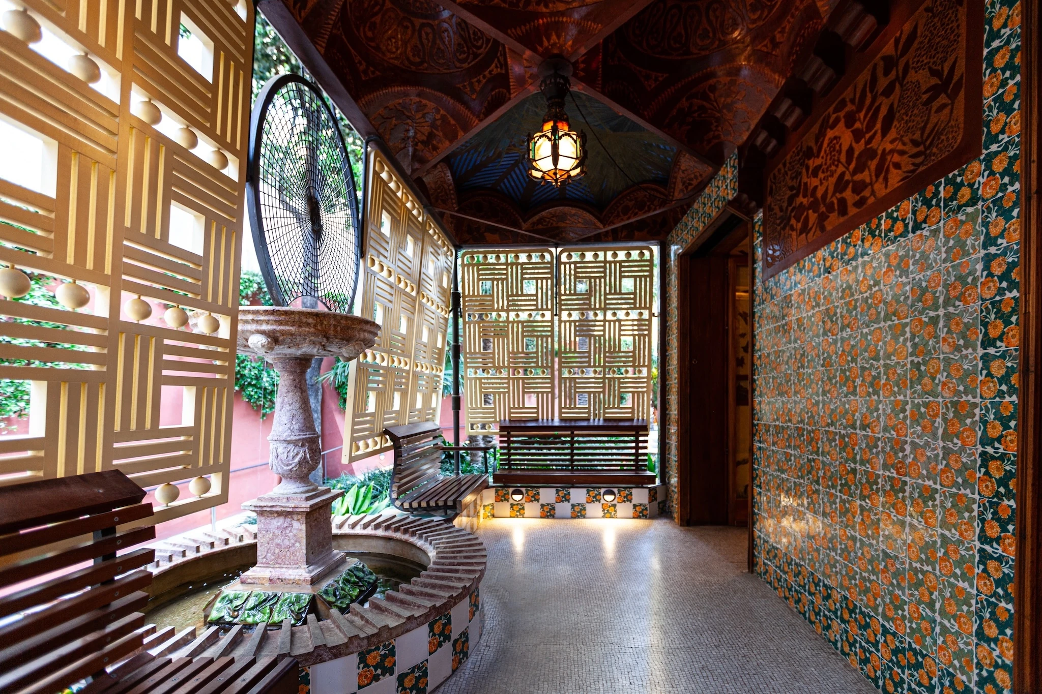 Terrace at Casa Vicens, Barcelona