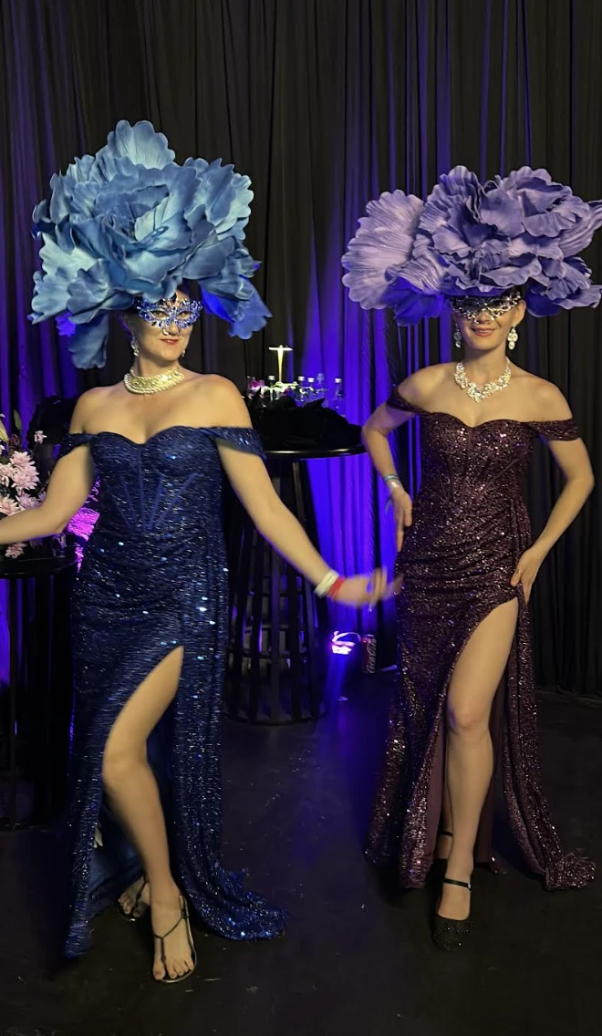This year's theme at the Marvelous Marble Circus was Evophoria and guests showed up in their euphoric best.