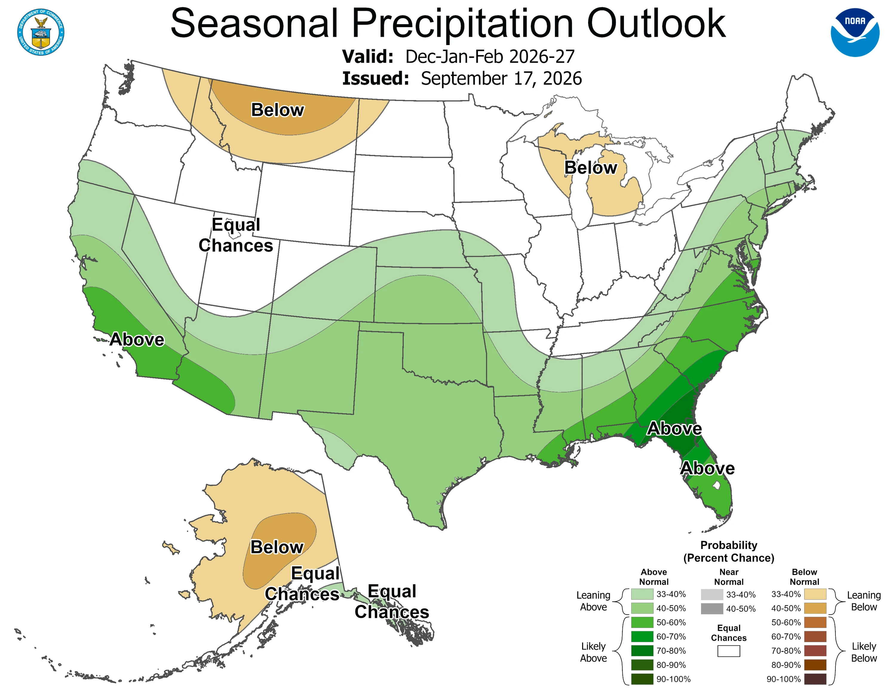 NOAA Seasonal Precipitation Outlook