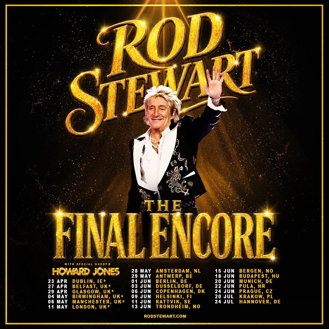 Rod Stewart The Final Encore tour poster