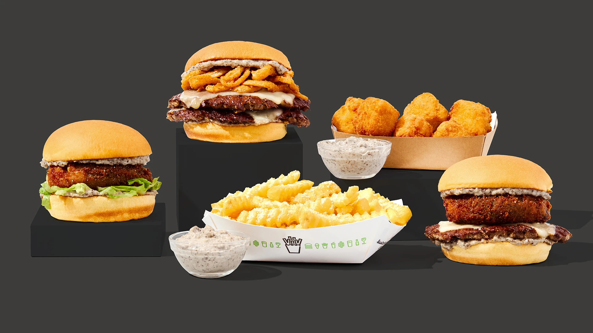 Shake Shack's black truffle menu items.
