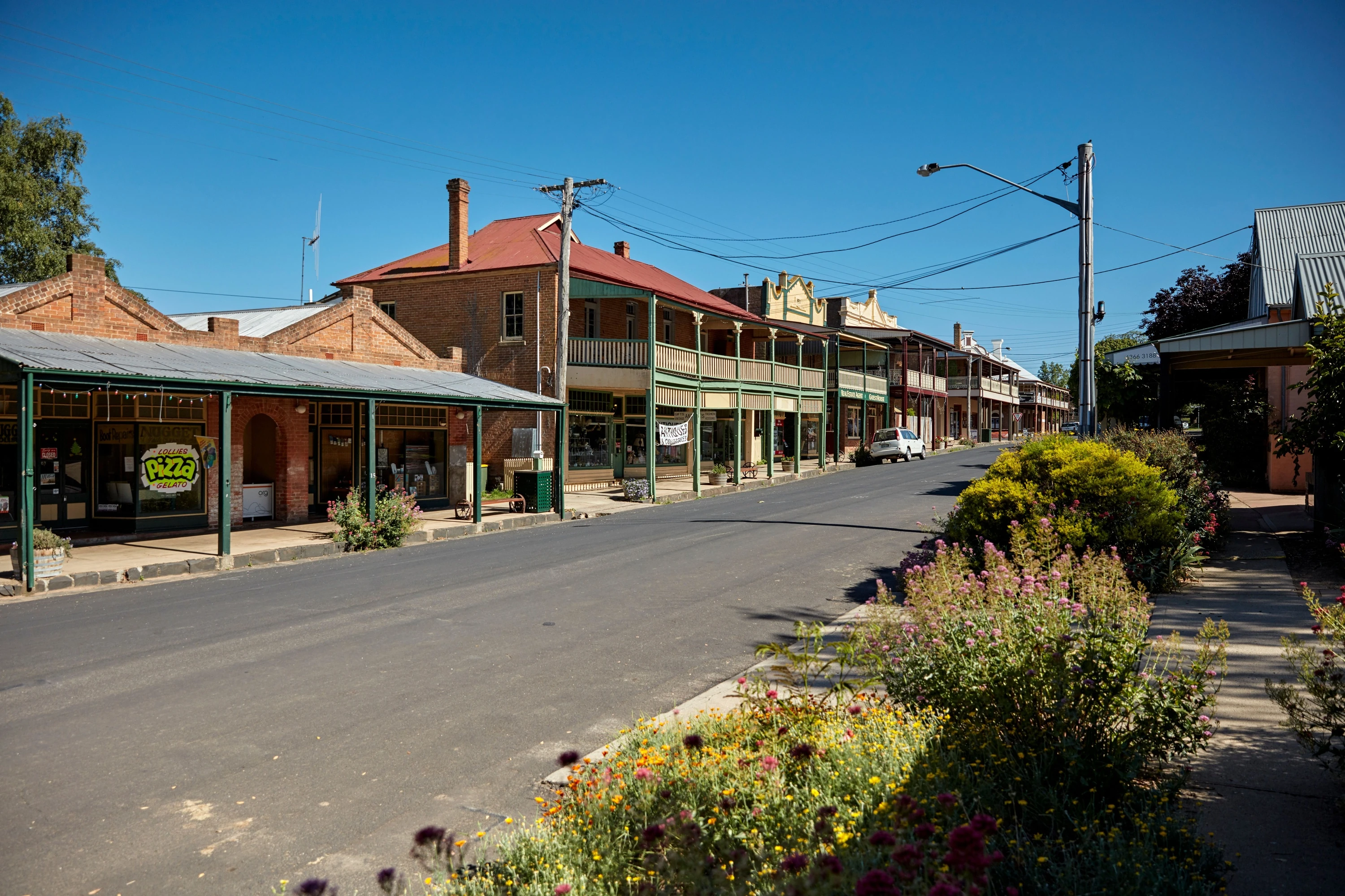 The historic streetscapes of Millthorpe, a town south of Orange.