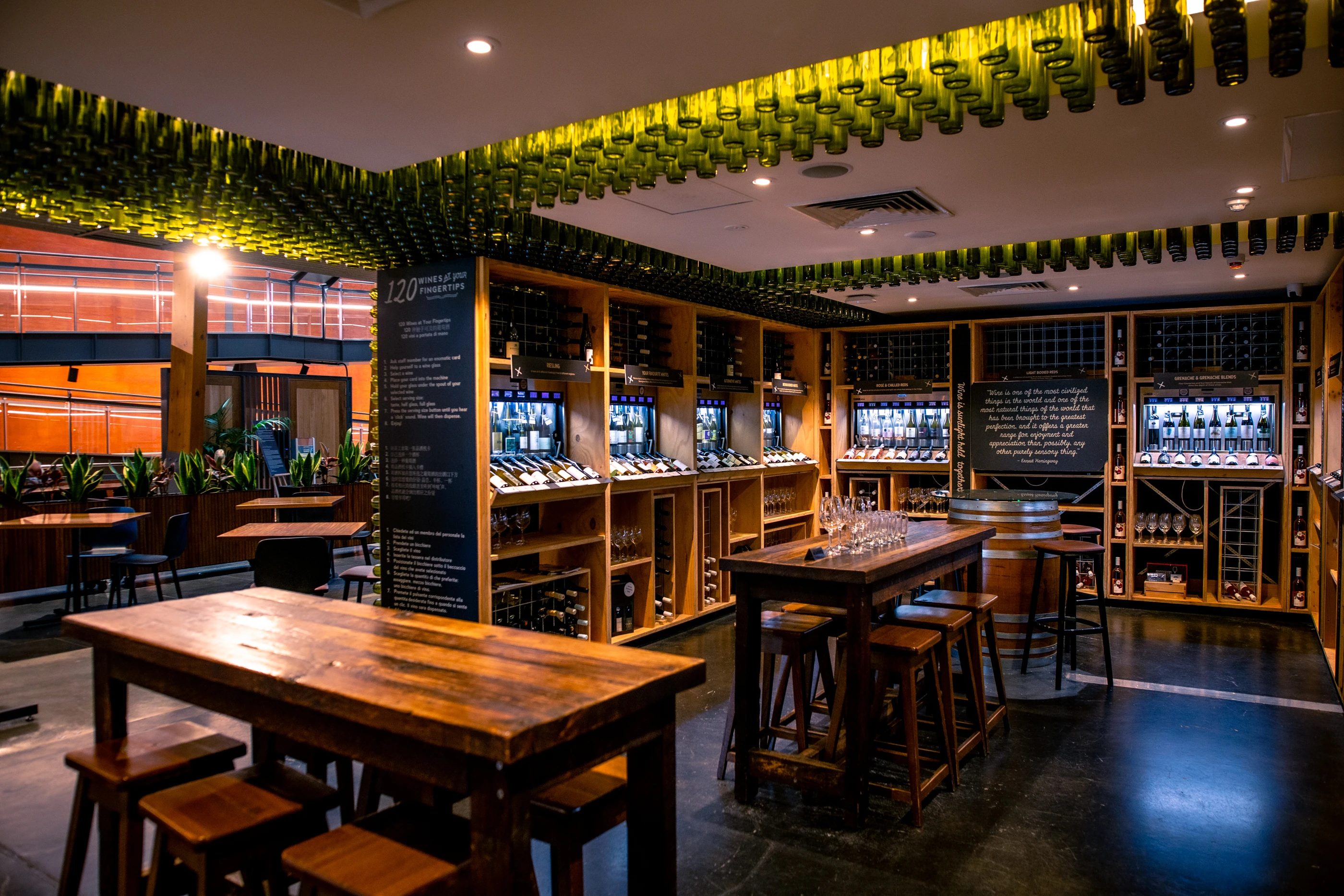 Wine tasting room