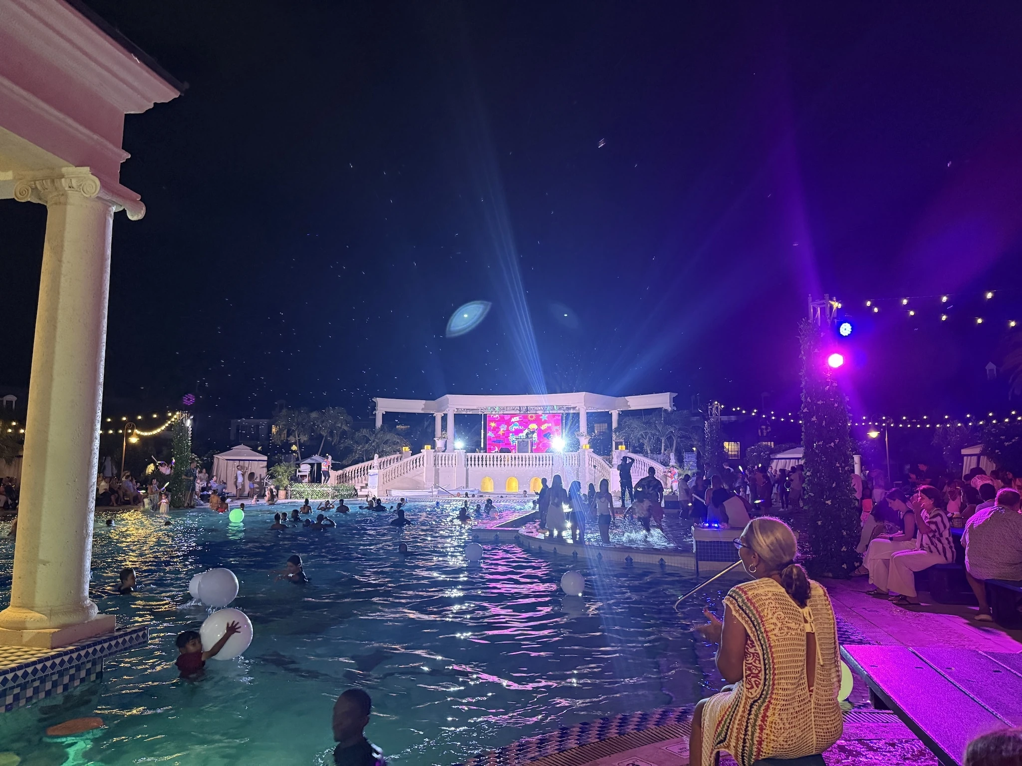 Lenny Pearce pool party at Beaches Turks & Caicos