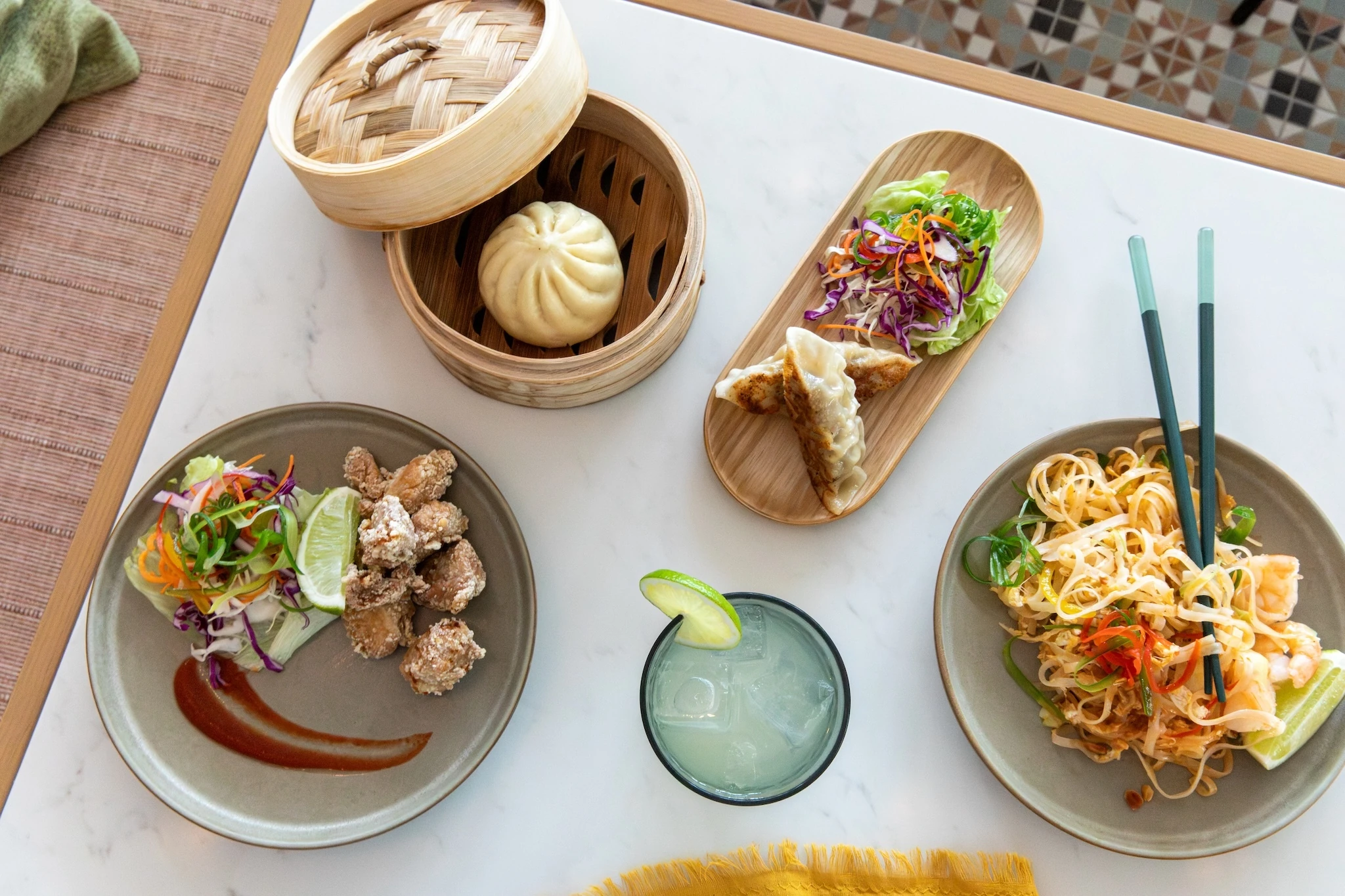 Spread from Pinta Food Hall at Beaches Turks & Caicos