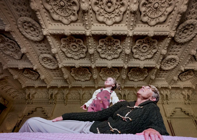 English Heritage lie down and look up campaign at Osborne House Isle of Wight
