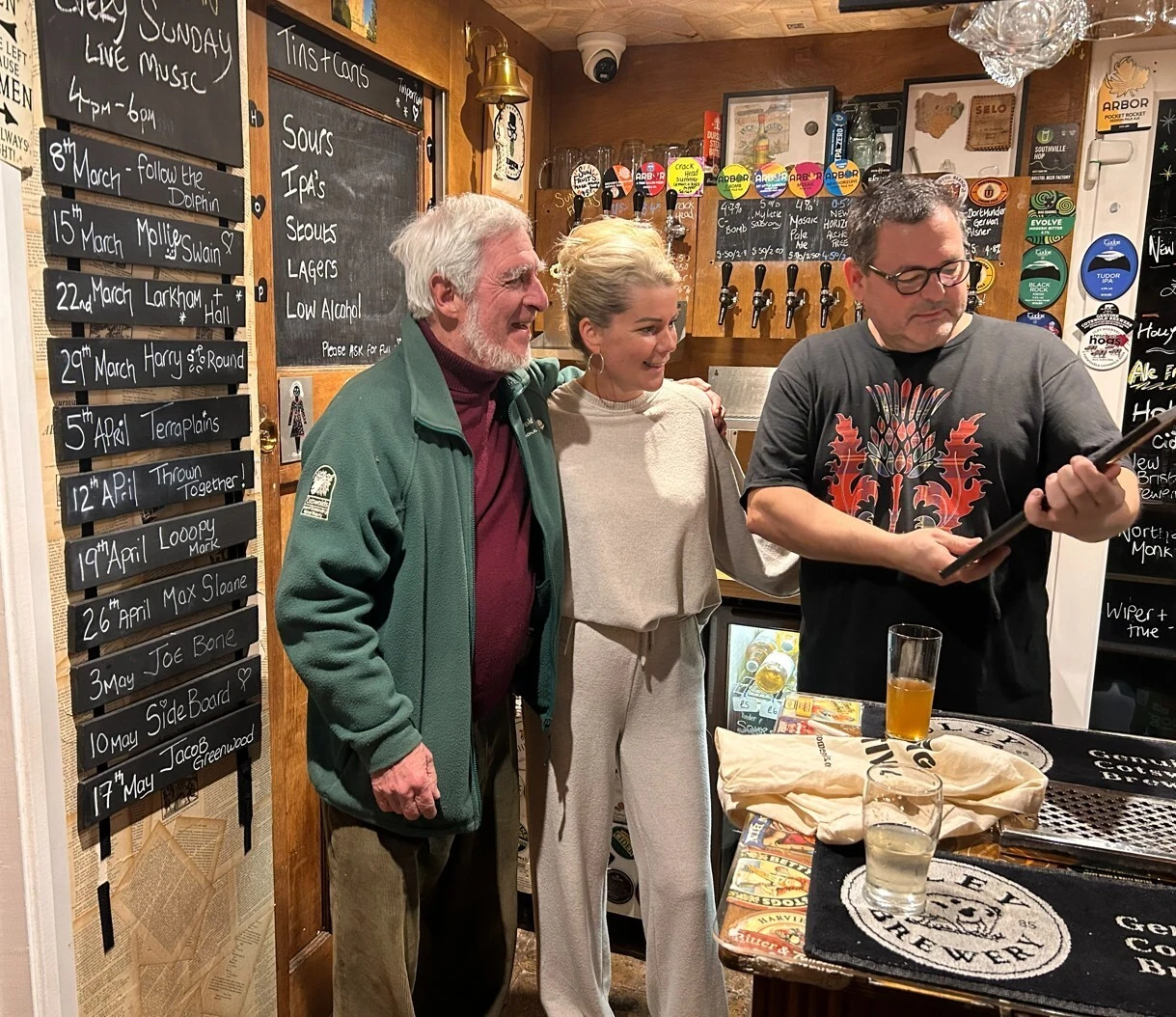 The Hoptician being presented with CAMRA's award of best cider and perry pub 2026