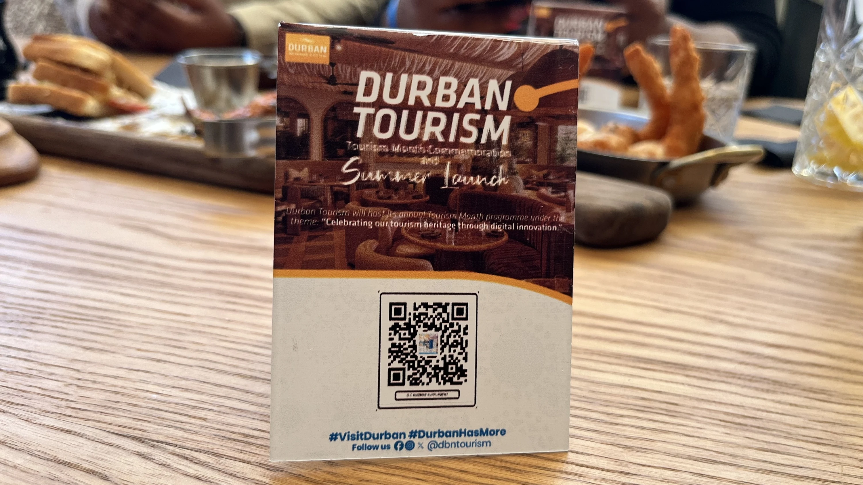Durban Tourism&rsquo;s summer launch QR code connects readers to its destination supplement, featuring upcoming events and local attractions.