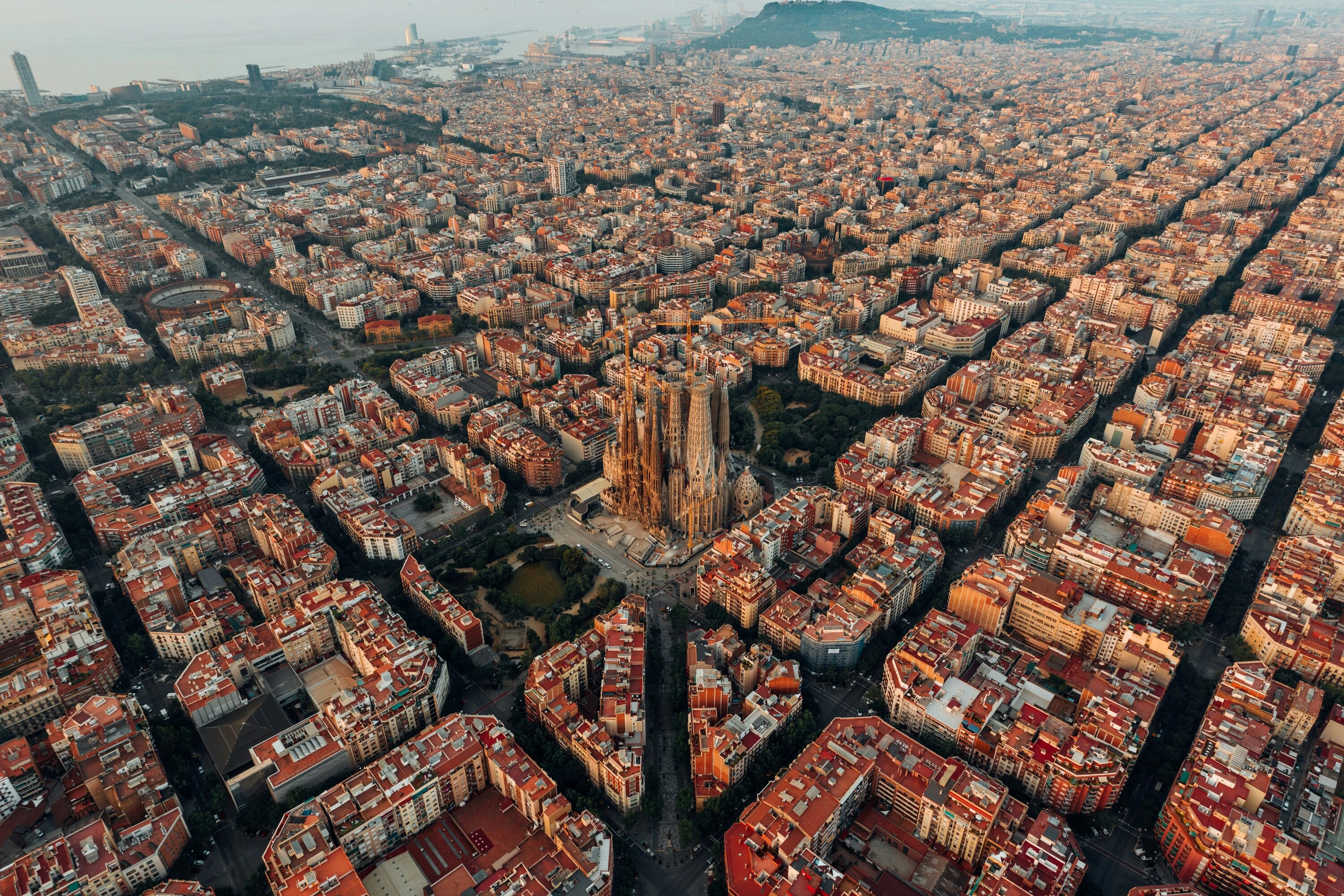 Barcelona aerial