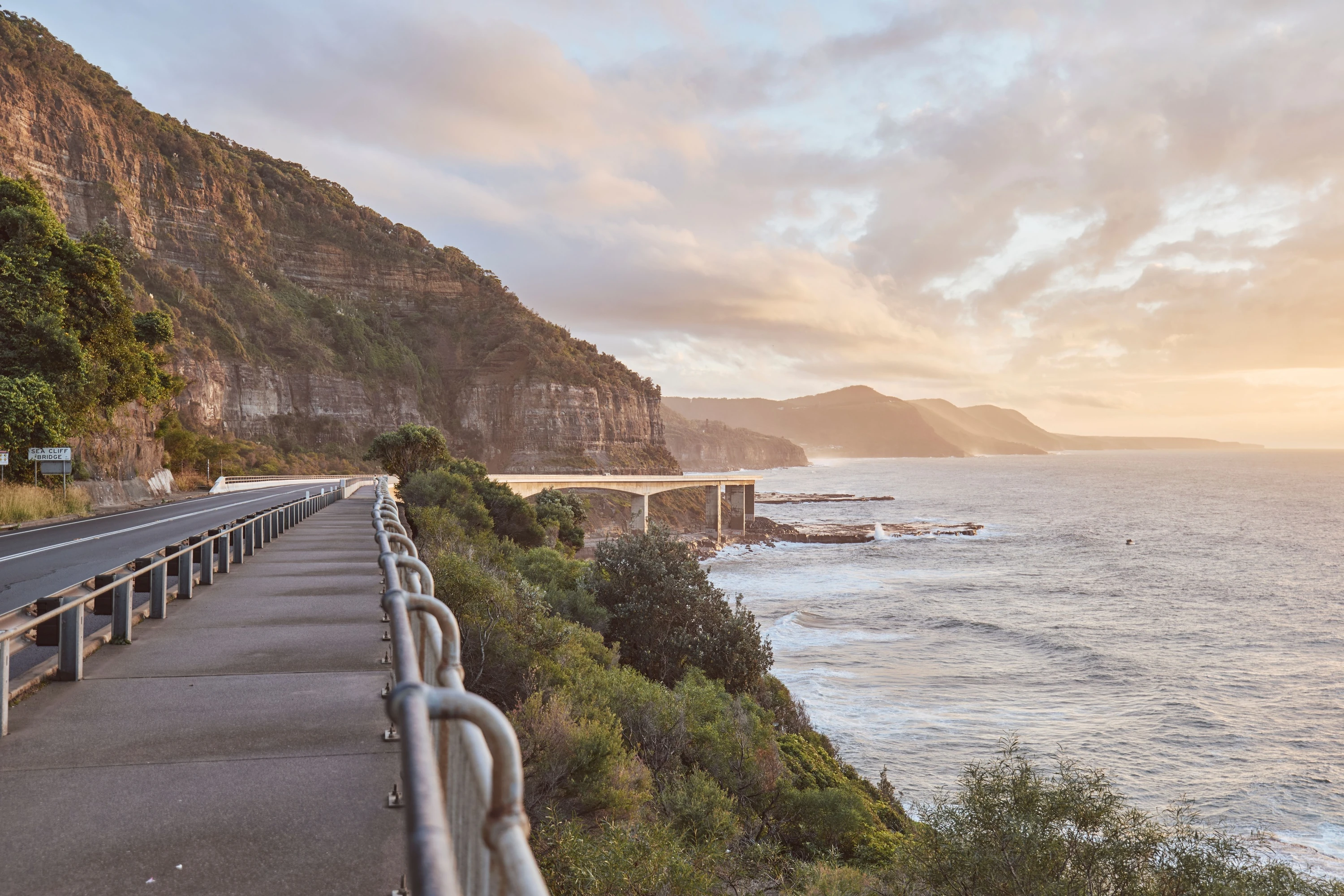 Sea Cliff Bridge along the Grand Pacific Drive