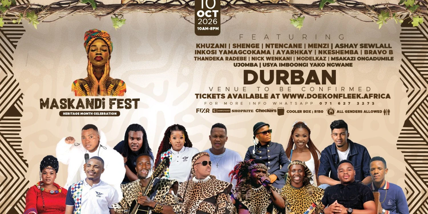 Khuzani, Umafikizolo and more take the stage at Maskandi Fest Durban in Greyville on Saturday, 10 October.