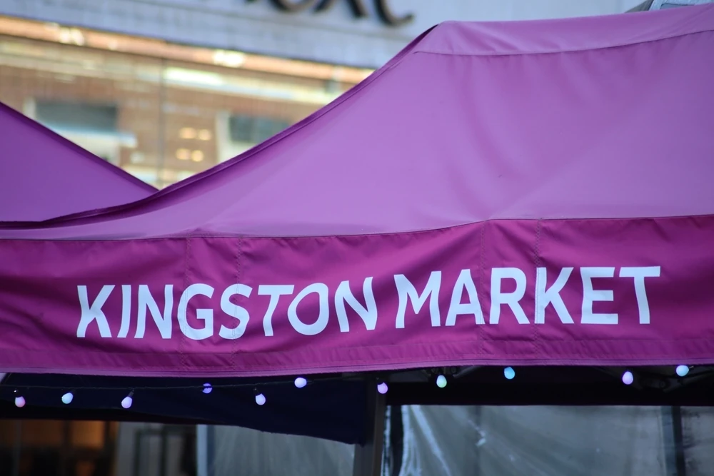 Market stall at Kingston Market, London