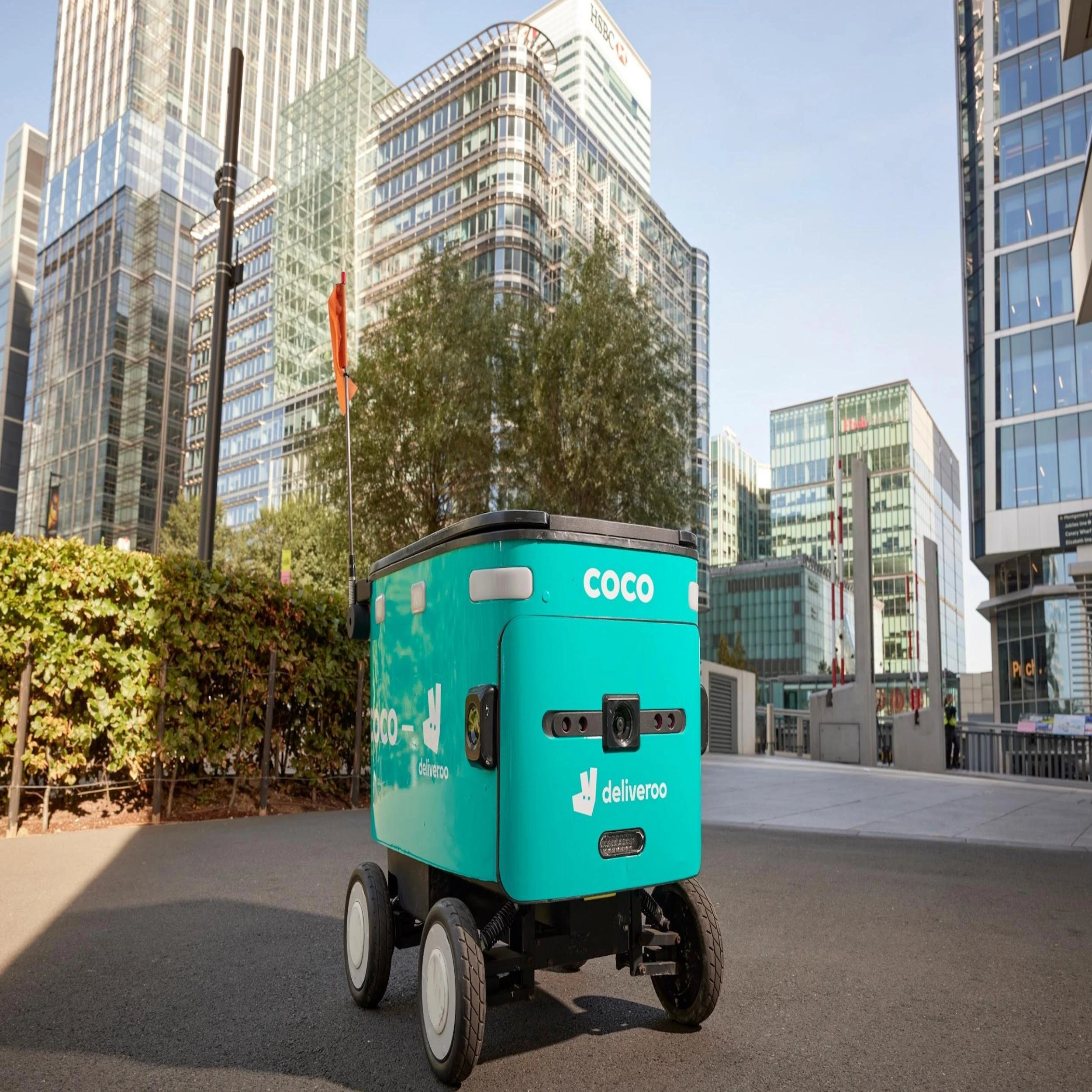 Deliveroo and Coco Robotics are launching food delivery bots in the UK