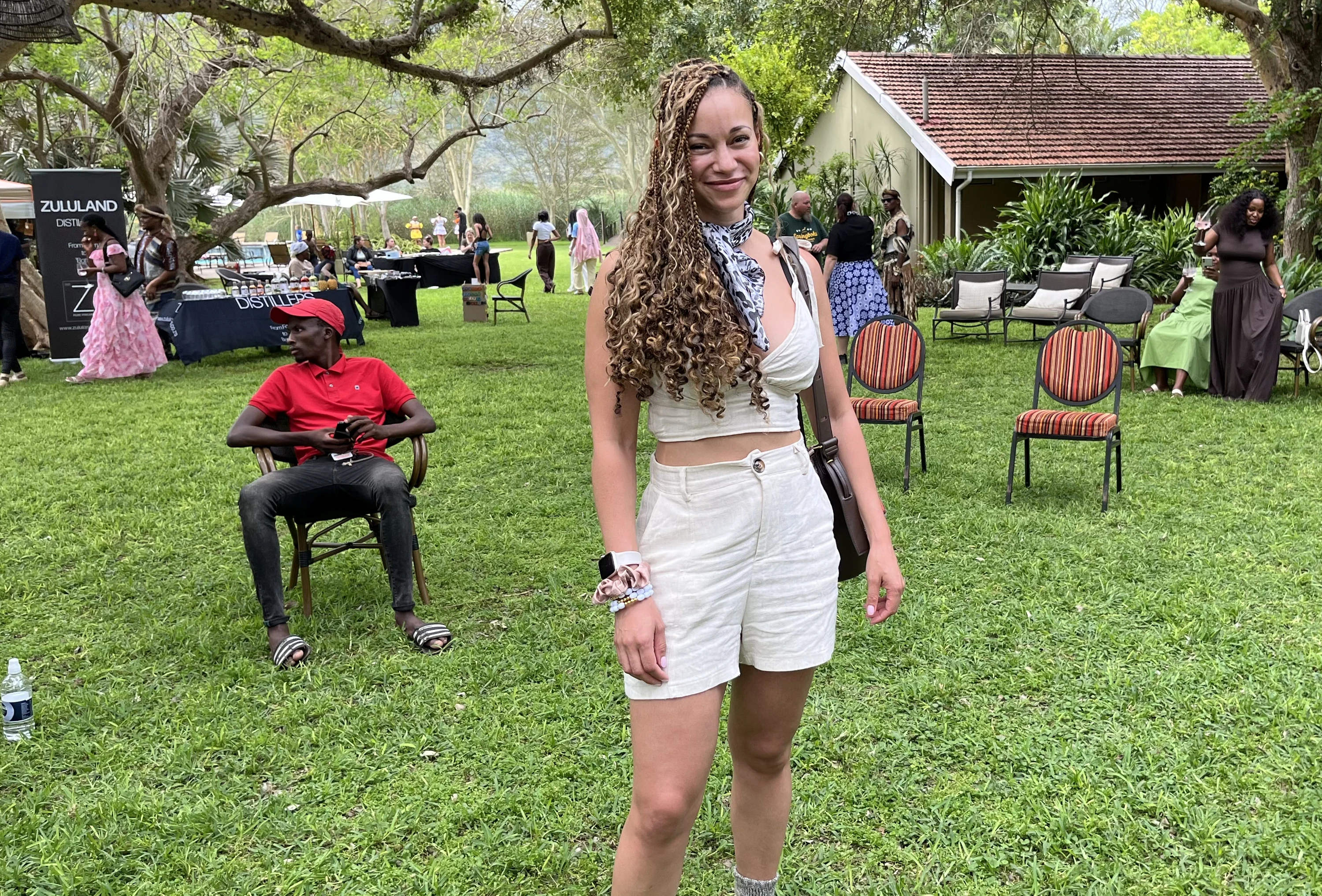 South African cabin crew member Giselle Louw, who works in Saudi Arabia, at the Spirit of Zululand weekend in uMkuze.