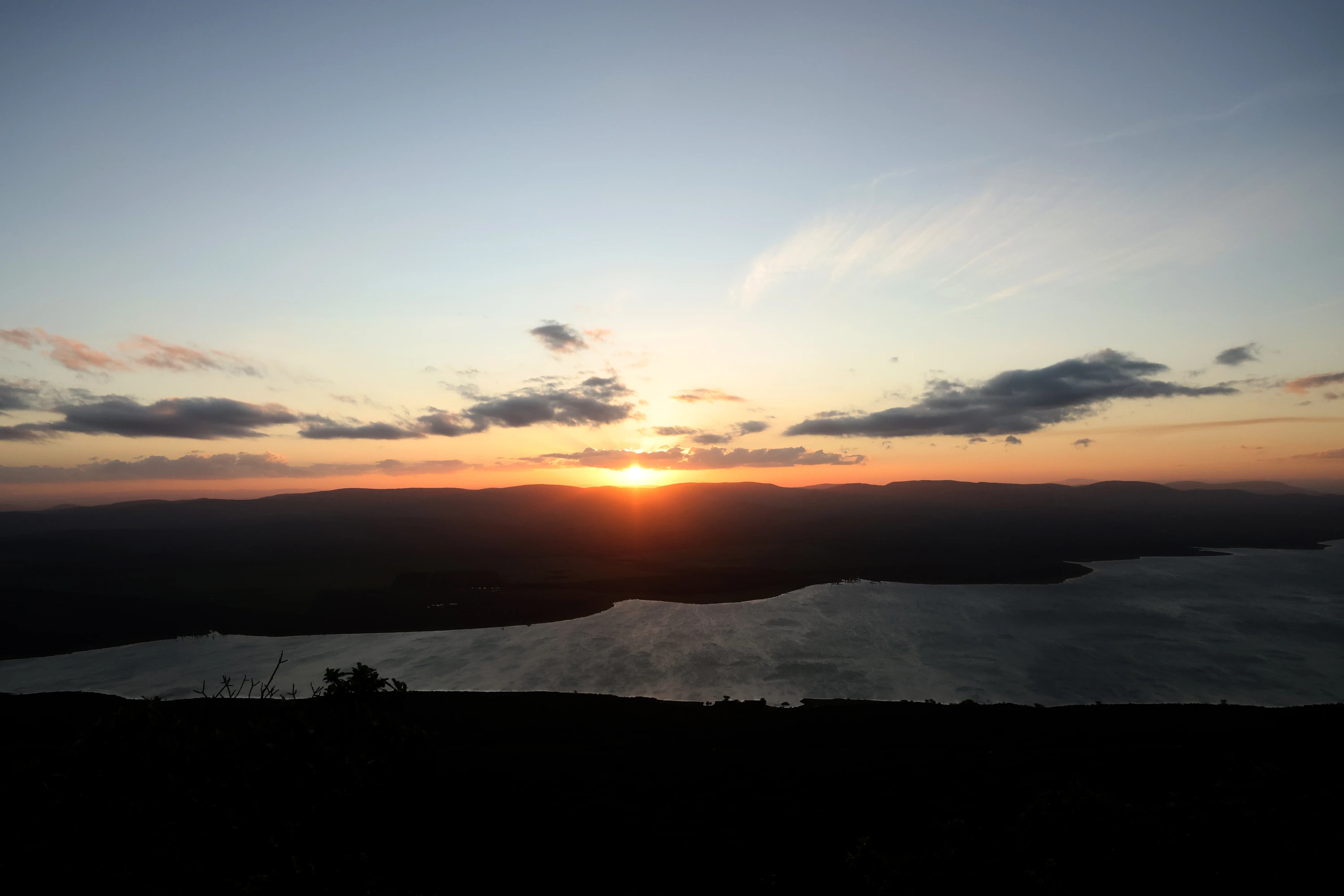 Sunset over Lake Jozini during the northern KZN trip.
