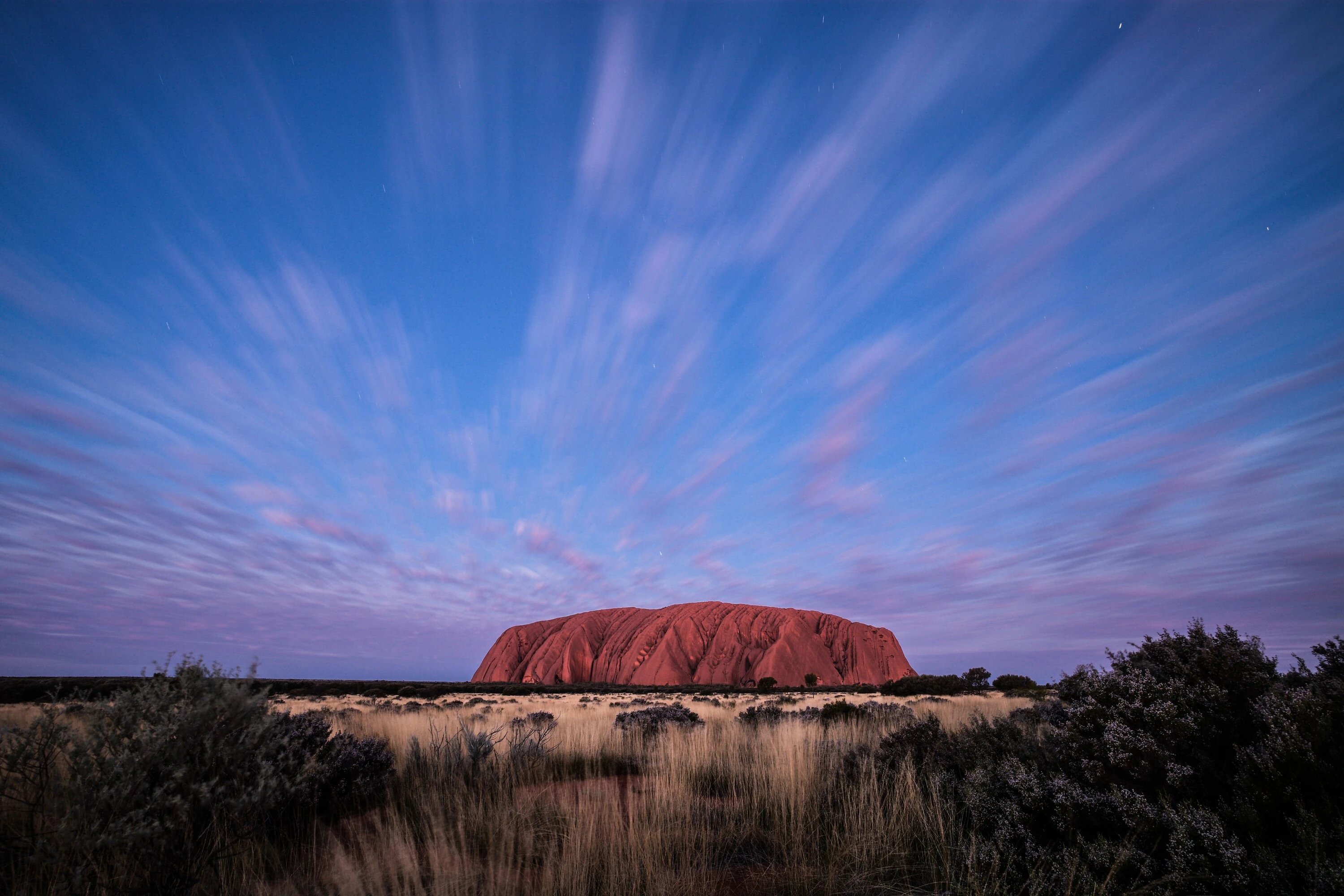 Uluṟu at sunset