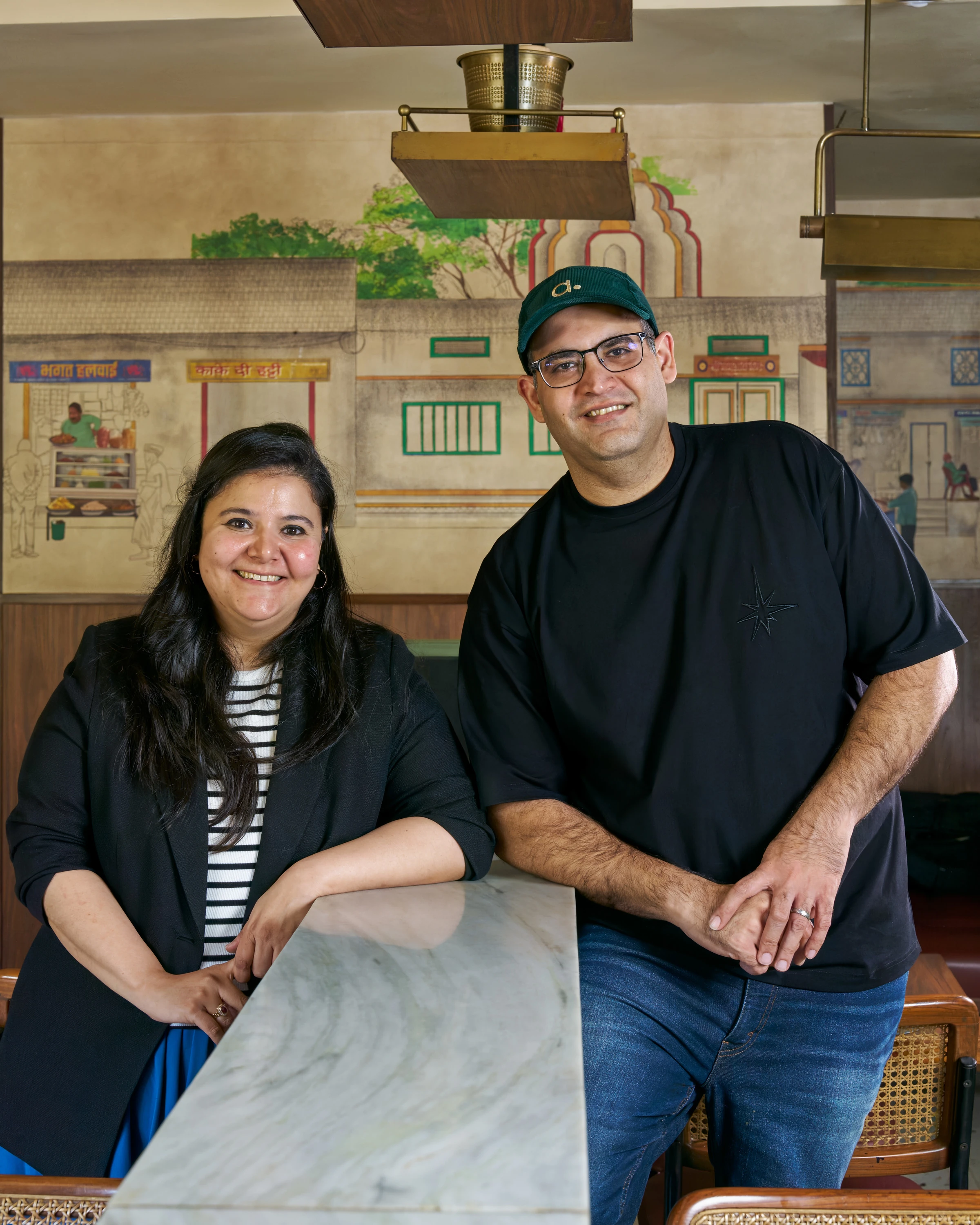 Co-founders and culinary directors of Bhawan, Kainaz Contractor and Rahul Dua