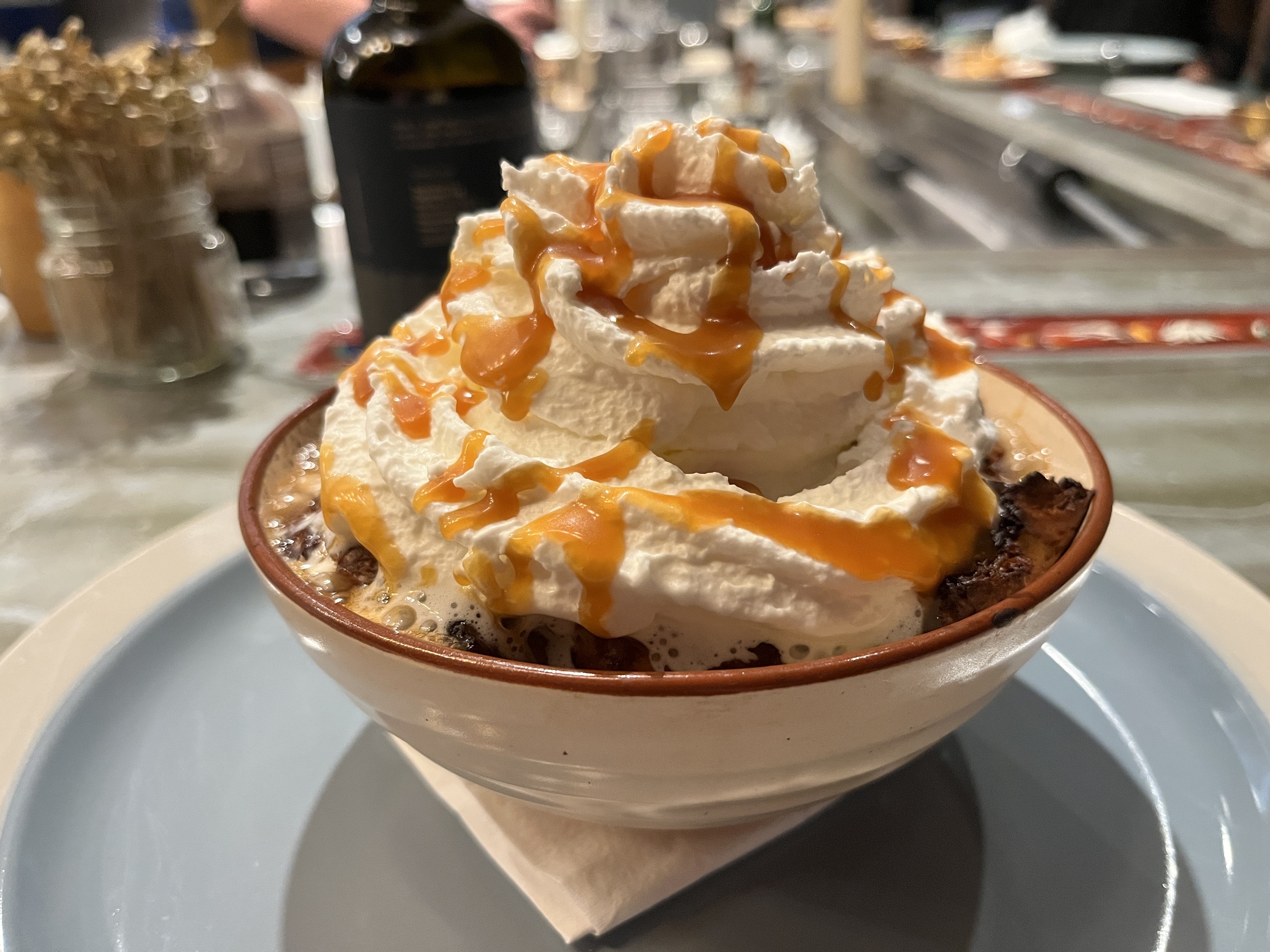 Bread pudding at Vesti