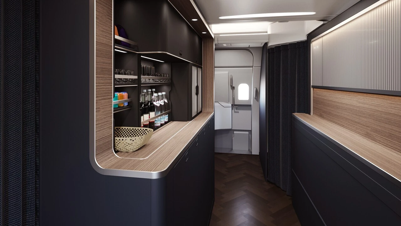 Redesigned Large Club World Kitchen in A380 aircraft.