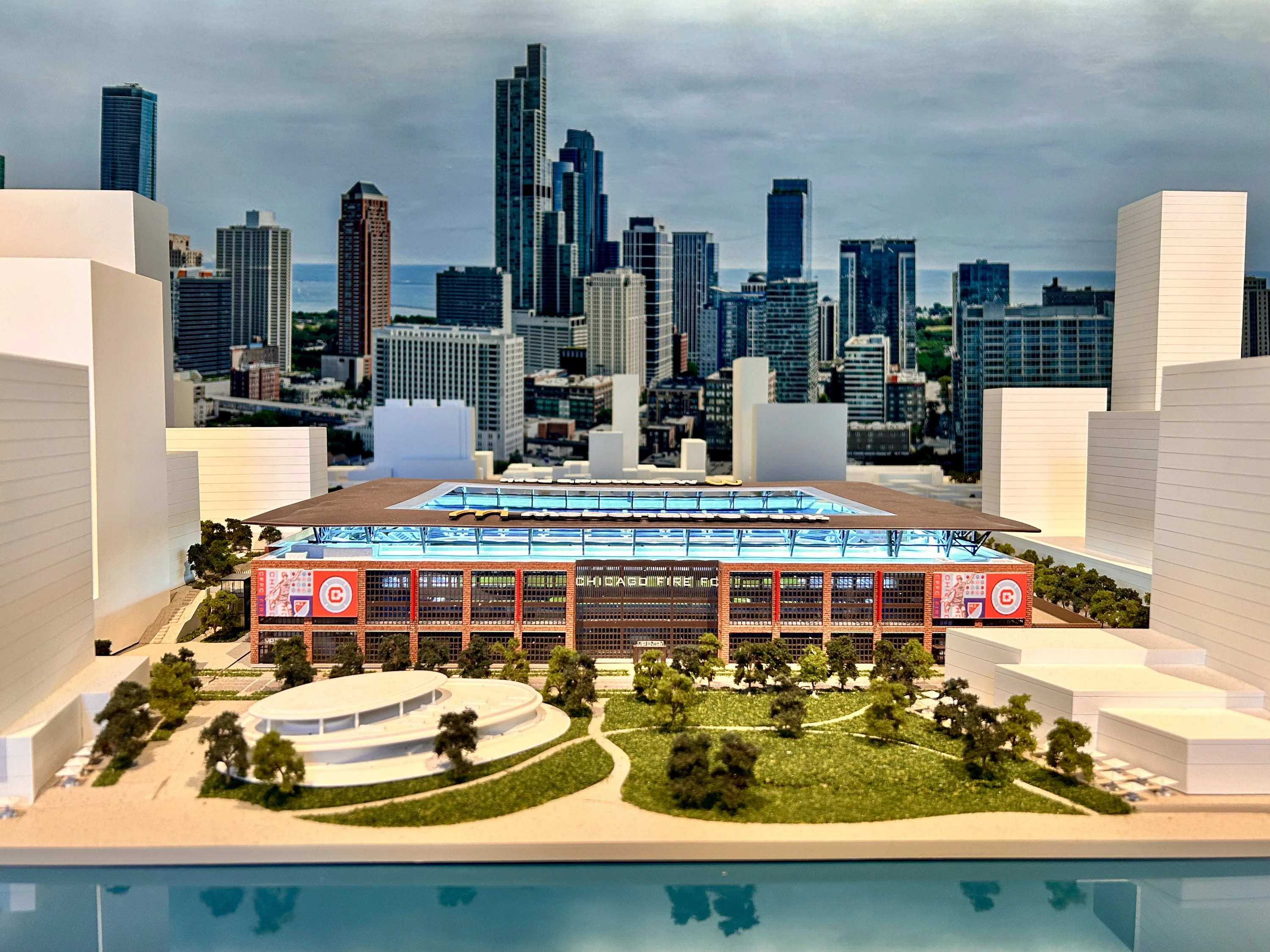 A model of McDonald's Park