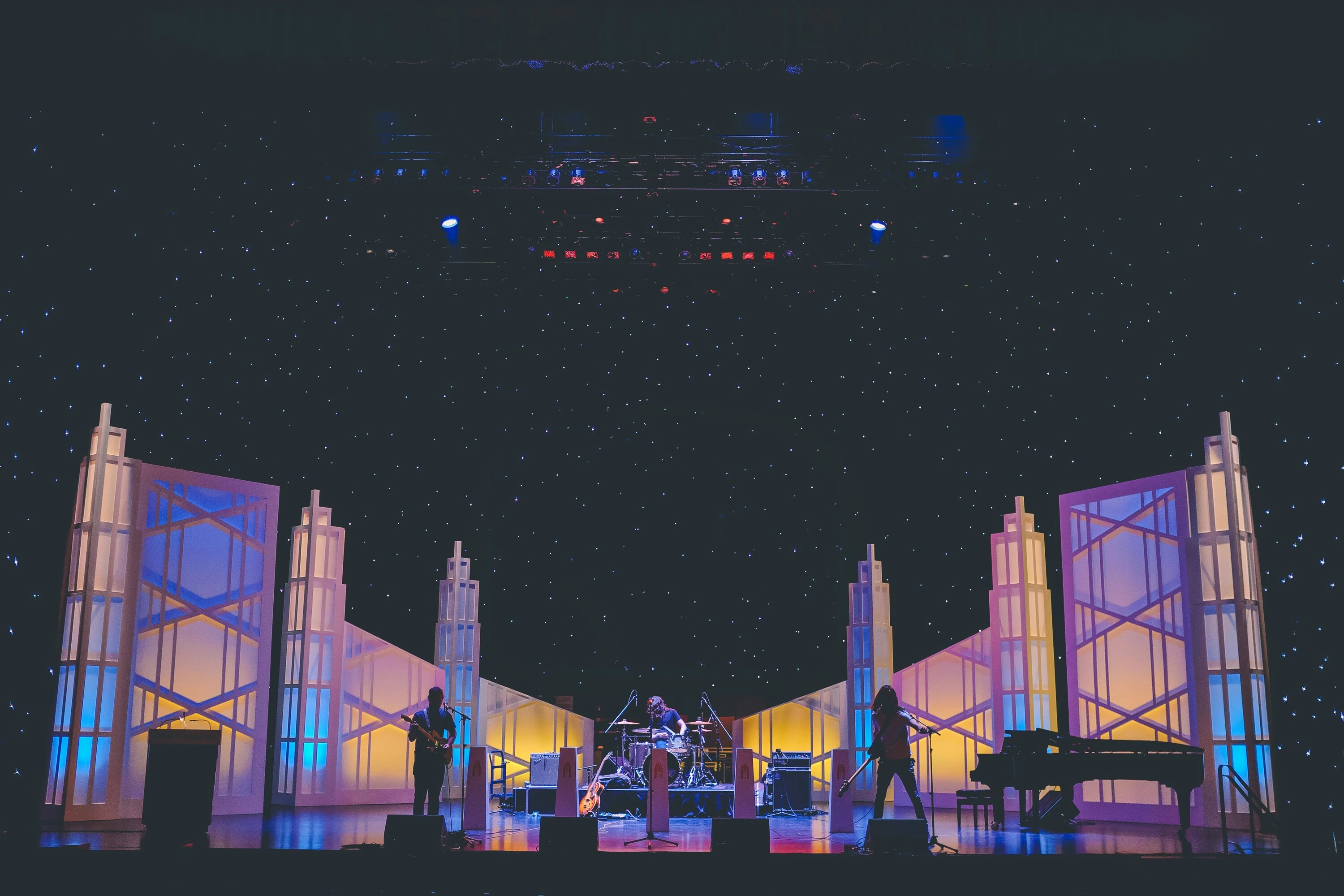An evening of music outdoors. 