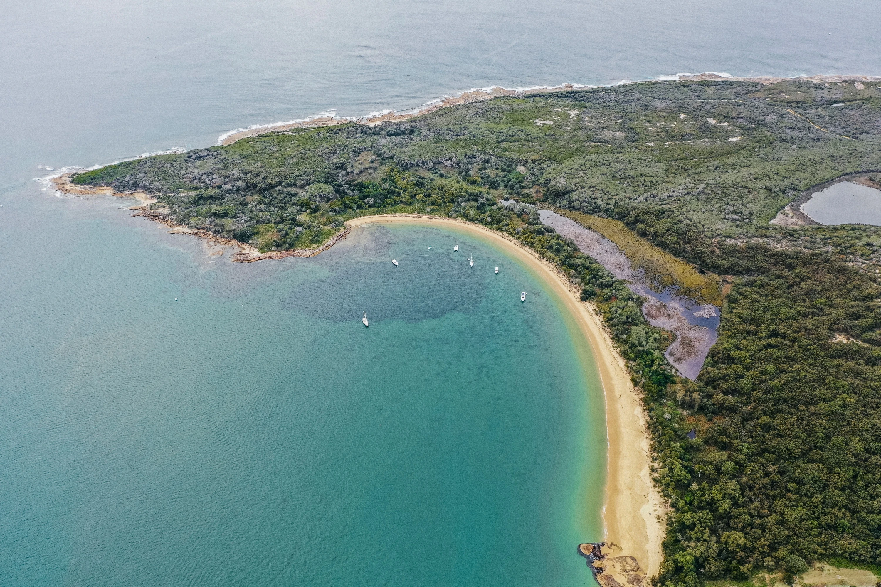 Scenic views over Jibbon Beach