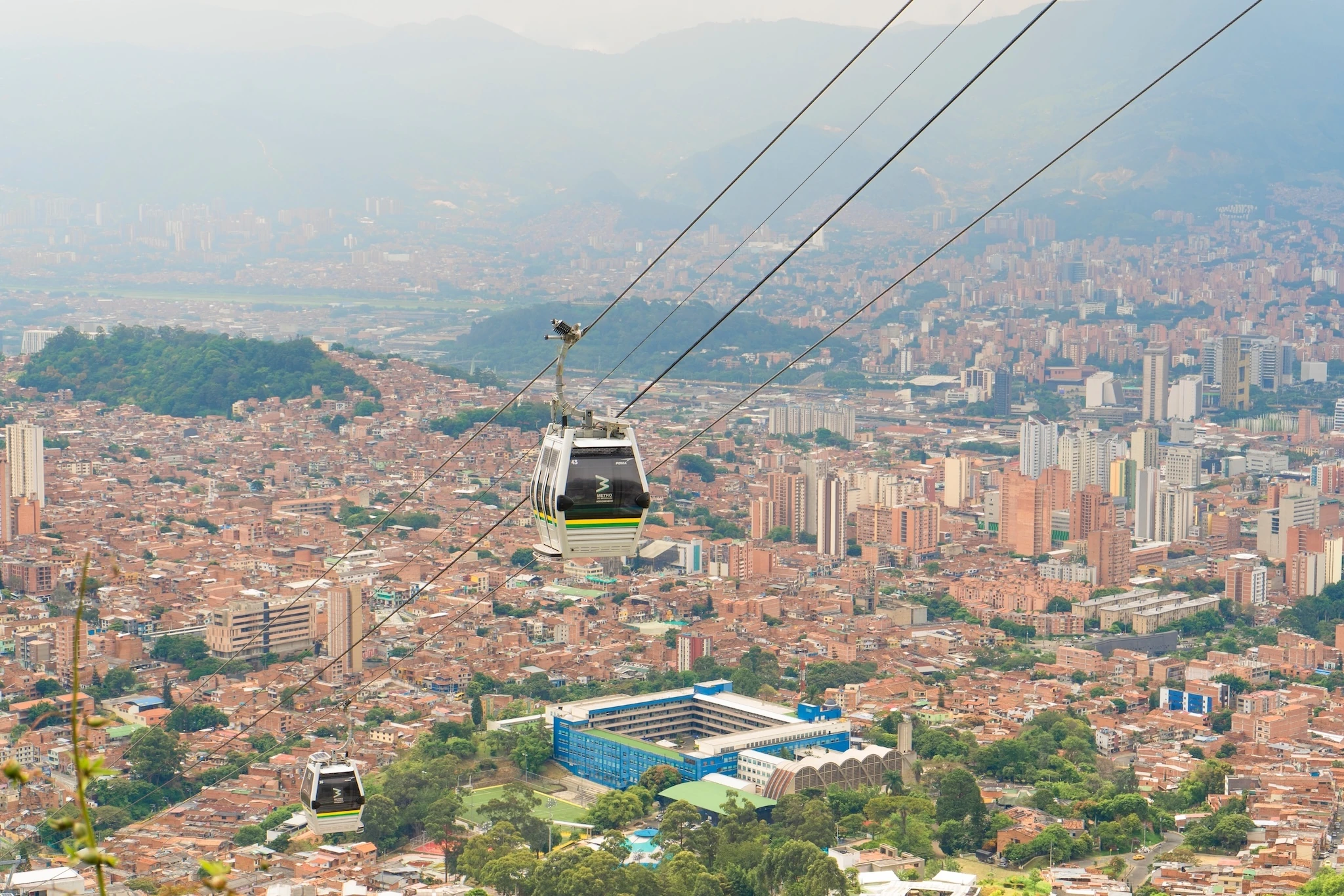 Line H of the Medell&iacute;n Metro is a cable car line between the Oriente station, passes through the Torres station and ends in Villa Sierra