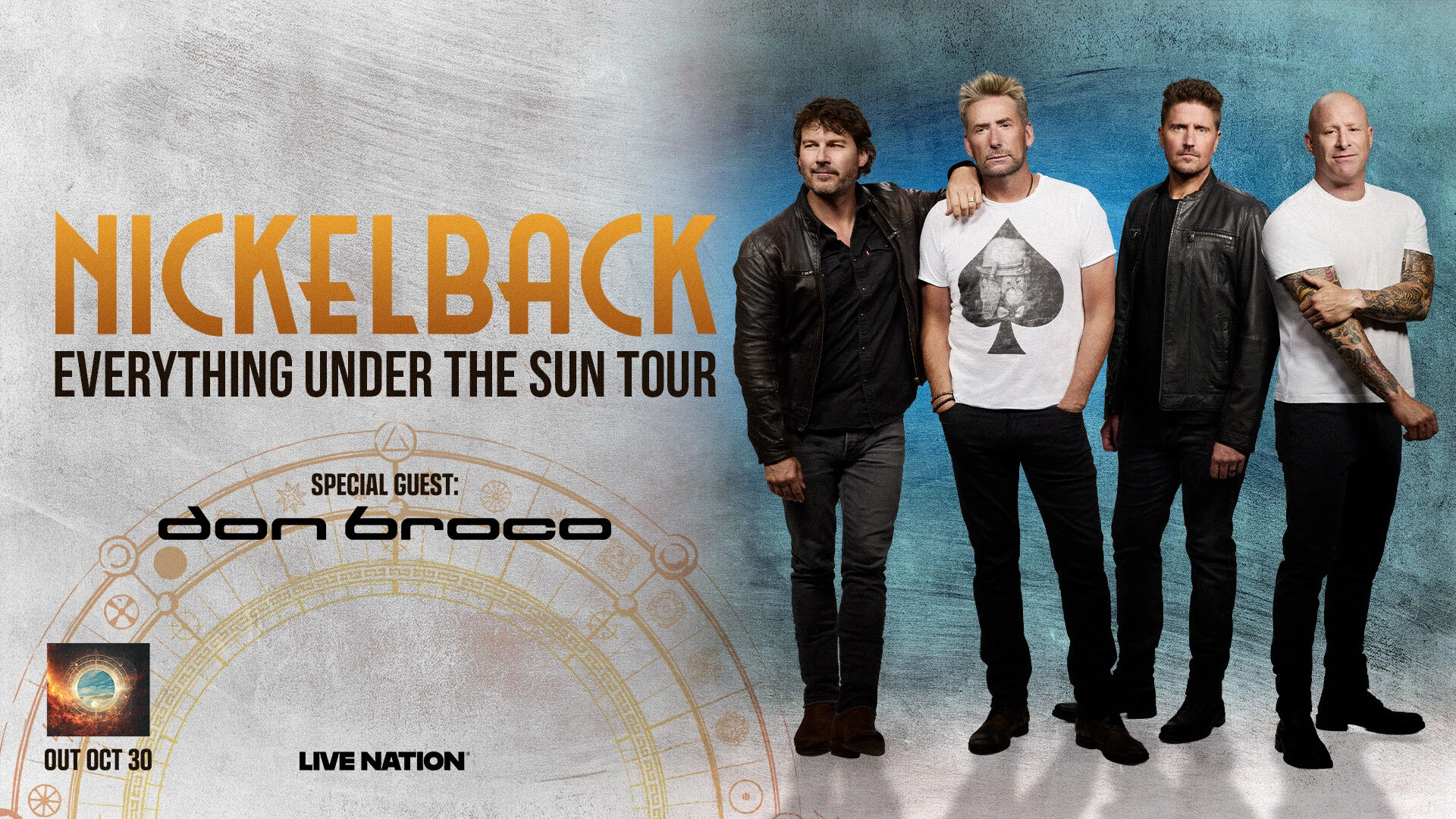 Nickelback UK tour 2027 Everything Under the Sun Tour