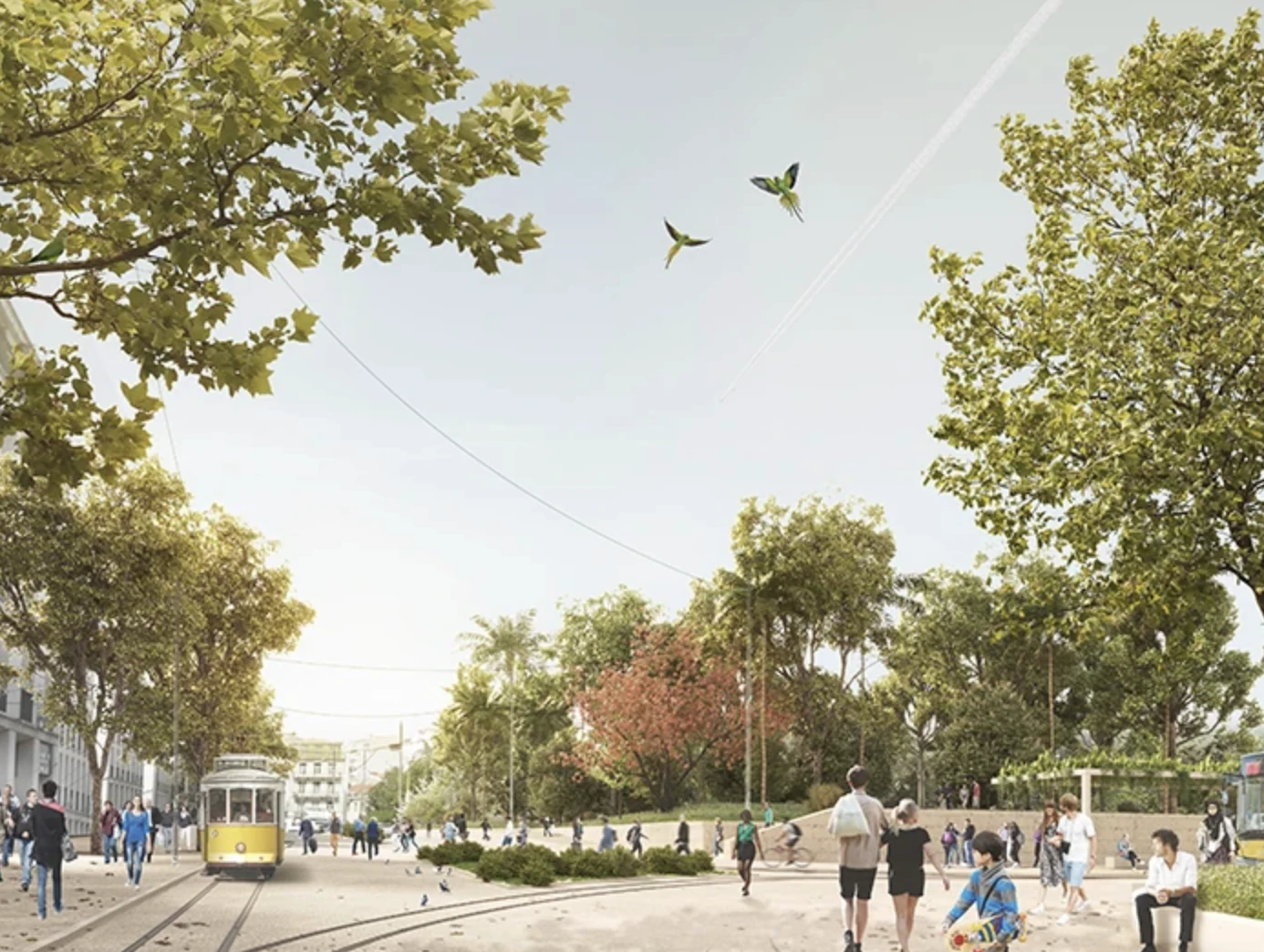 Imagem de projecto para a Pra&ccedil;a do Martim Moniz