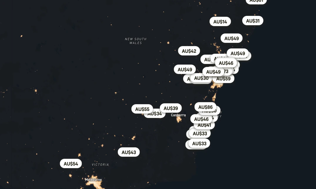 Dark sky map