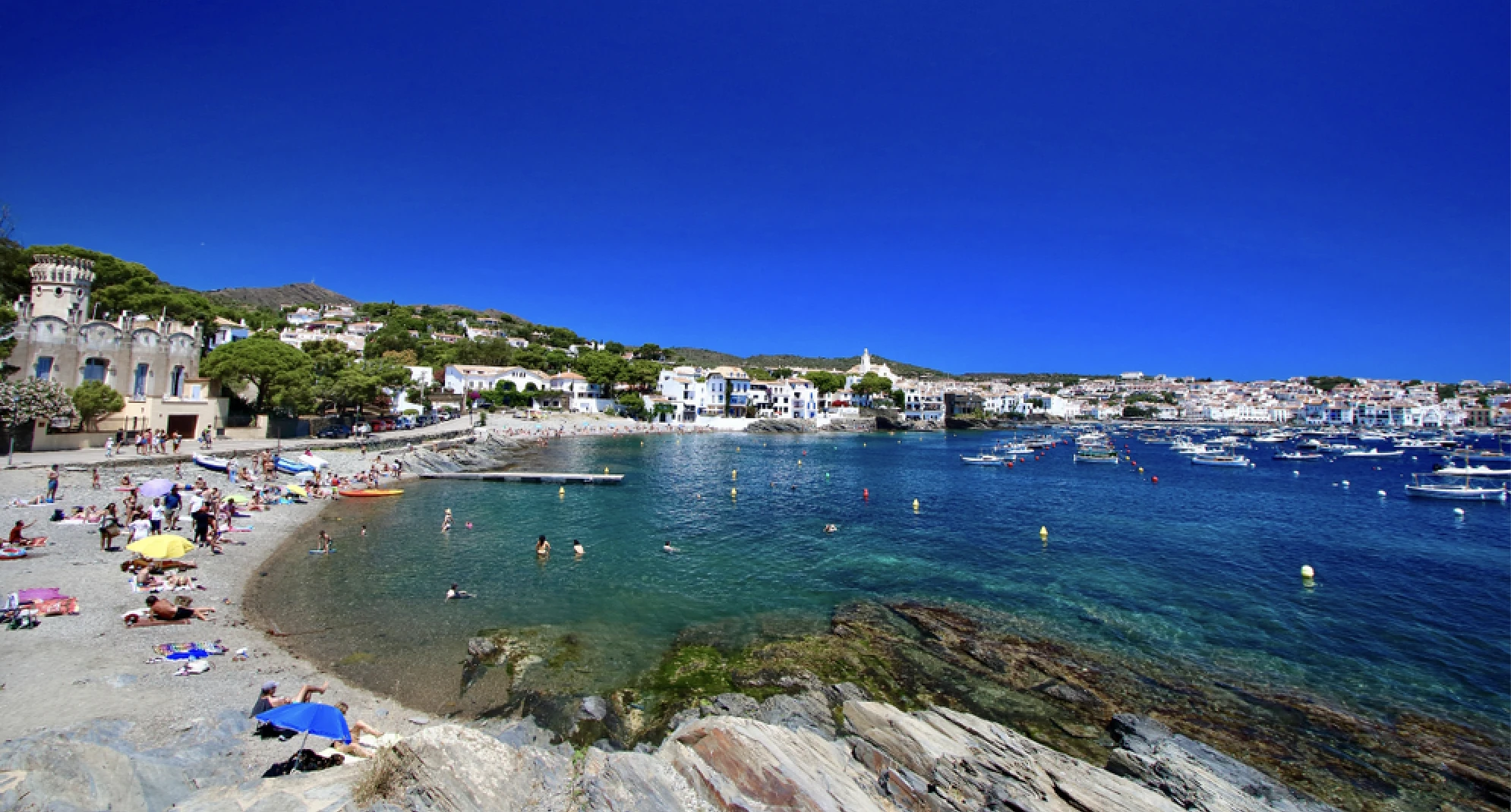 Platja d'Es Llaner de Cadaqu&eacute;s, lugar de veraneo de la fam&iacute;lia Dal&iacute; 