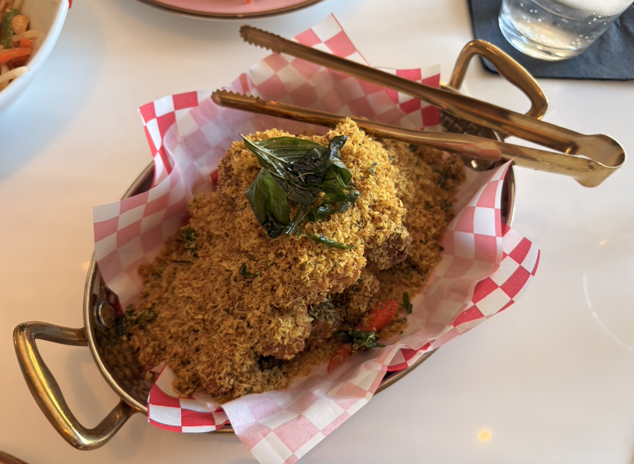 Green curry eggplant fries at BOBO THai