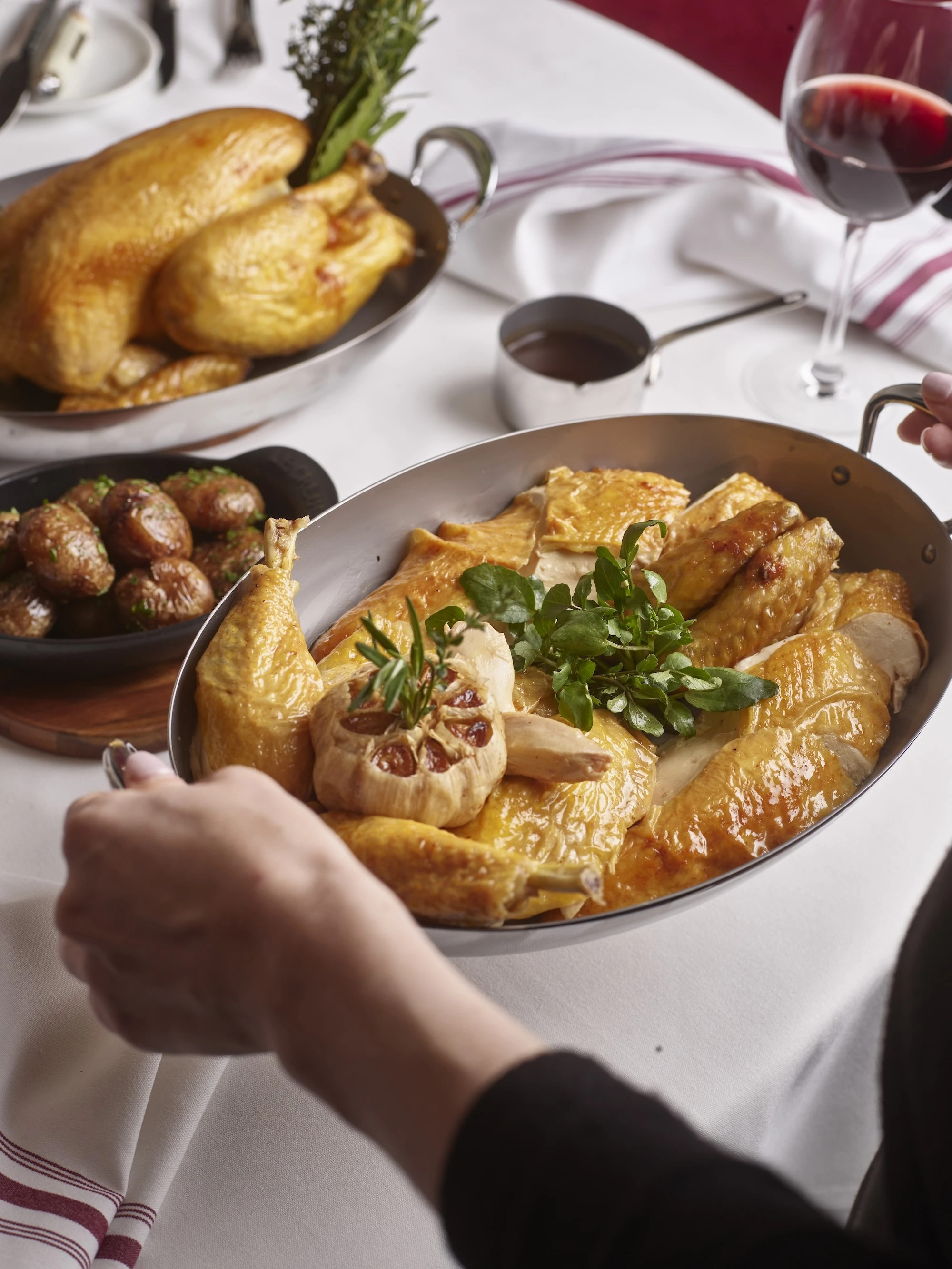 Poulet &agrave; la R&ocirc;tisserie at Brasserie Boulud