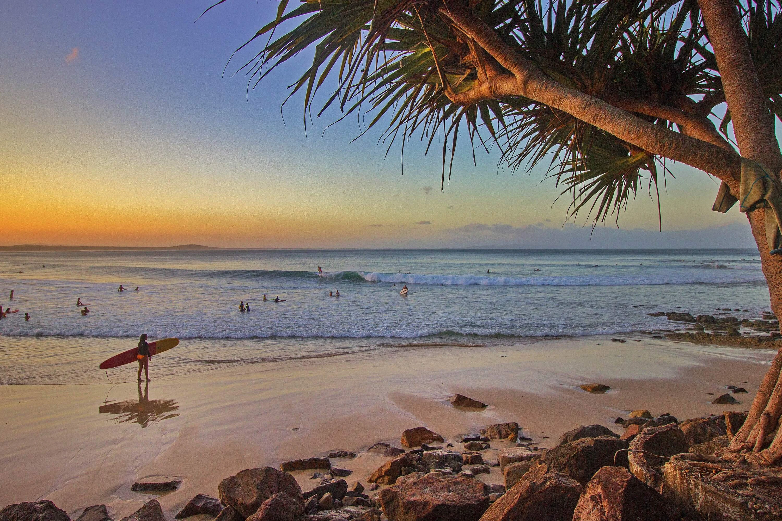 Sunset at Noosa Main Beach