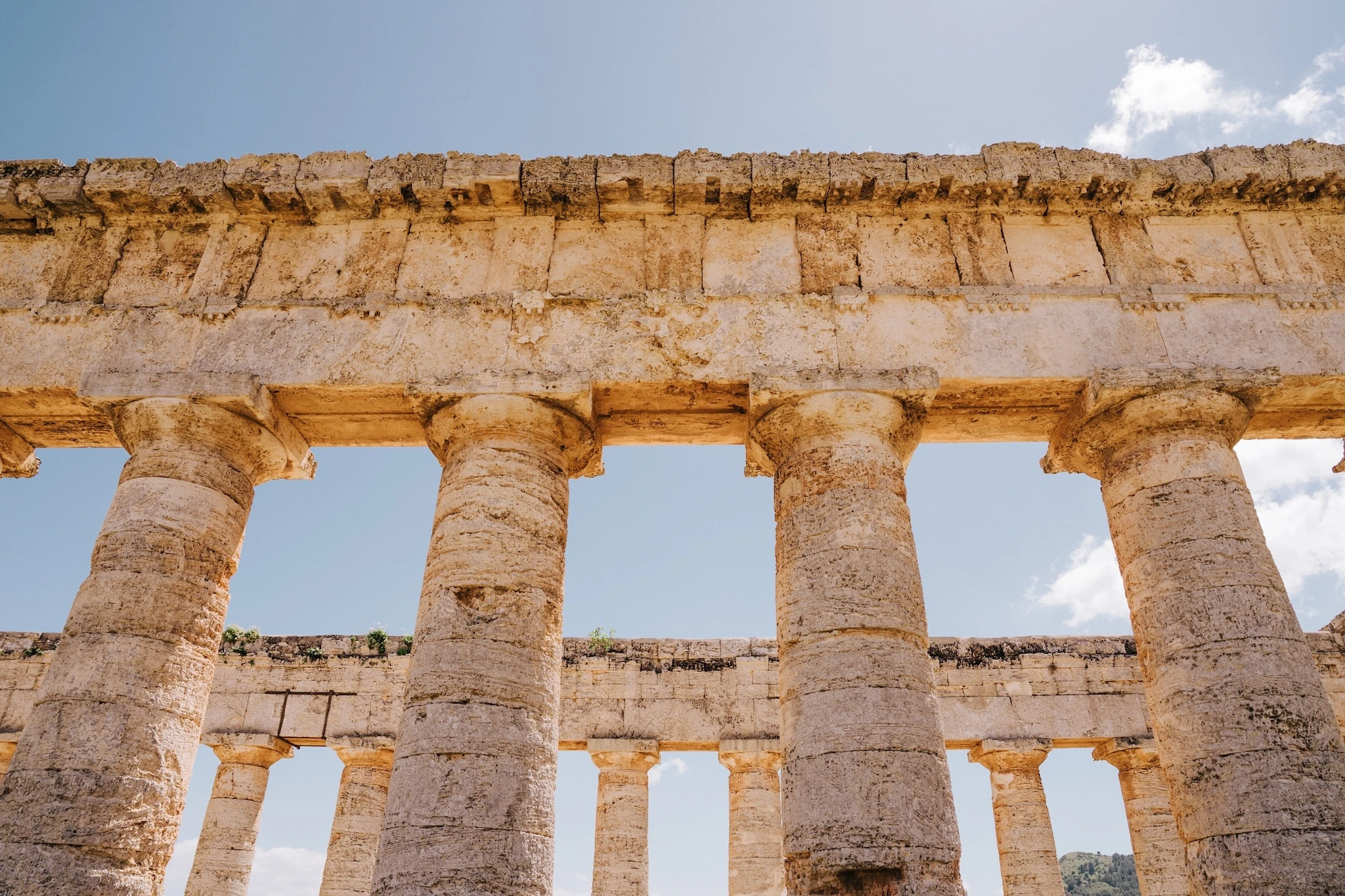 The ancient Doric temple of Segesta hosted Sicily's Aura Festival