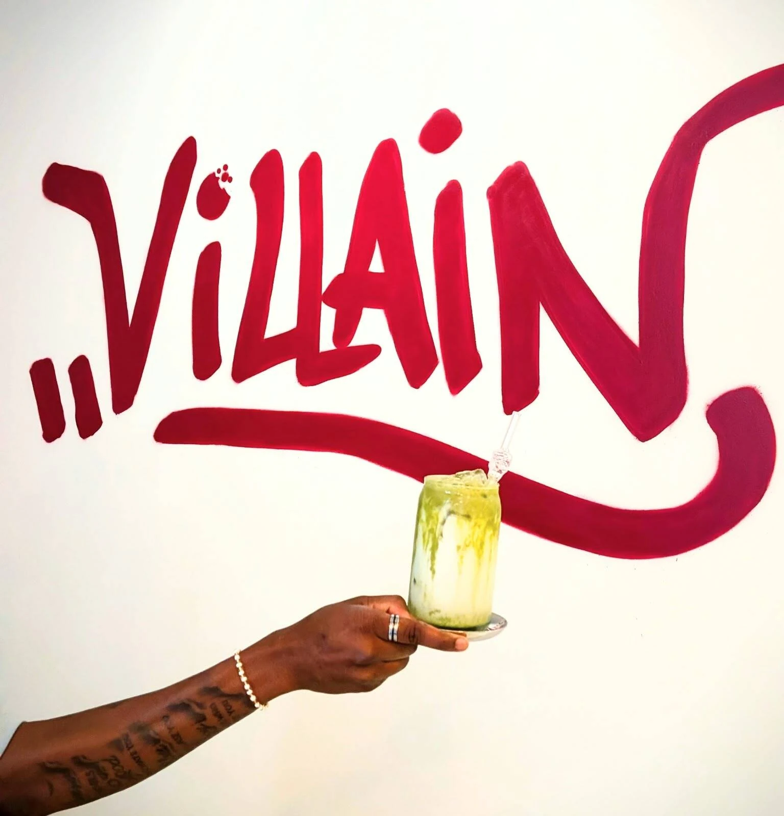 Villain in Melrose Arch appreciates the South African melk tert.