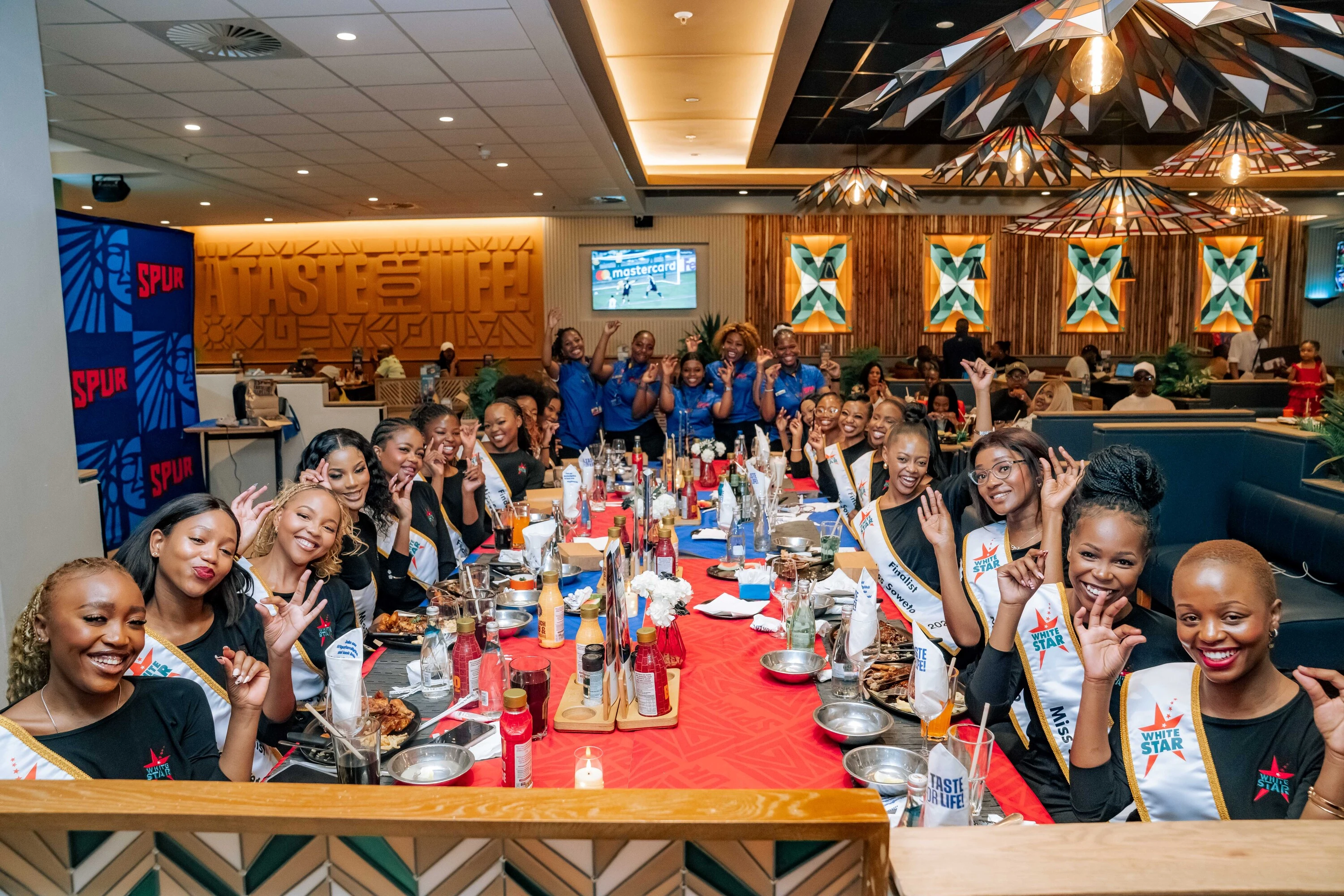 Miss Soweto 2026 finalists and Spur employees said "Clock it!"