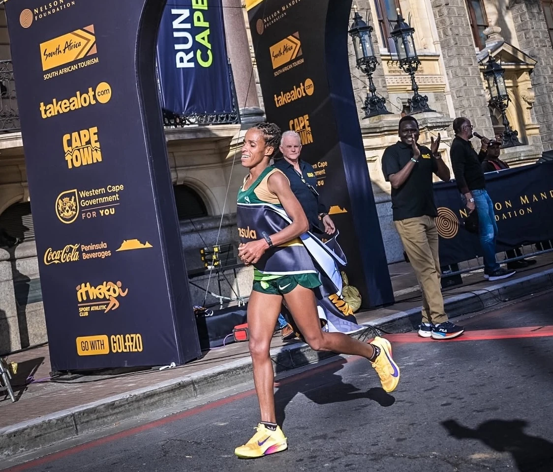 Ethiopia's Bize Beyira Negassa of Nedbank Running Club took the inaugural women's title.