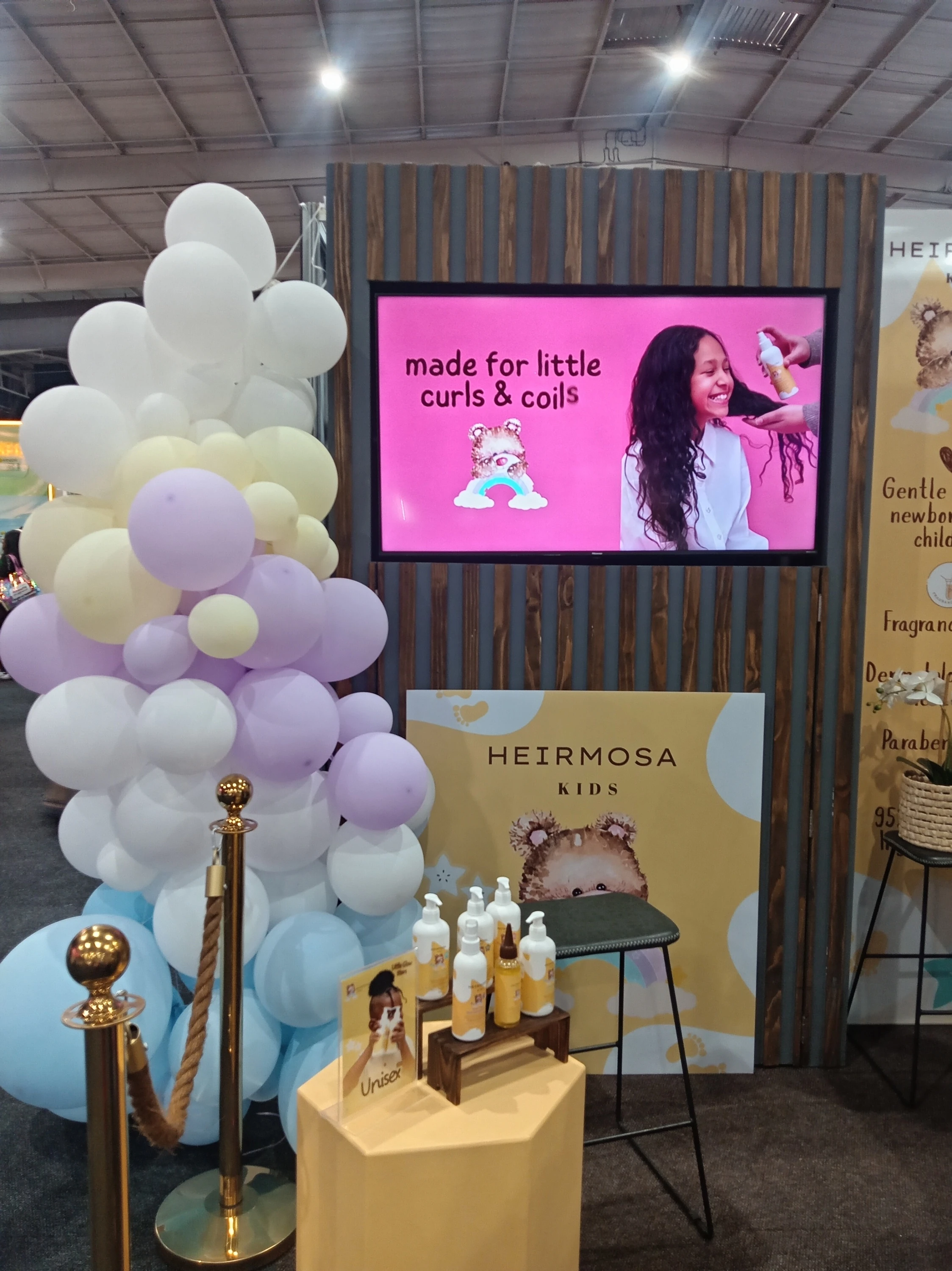 No one got left behind because even children's haircare products were available.