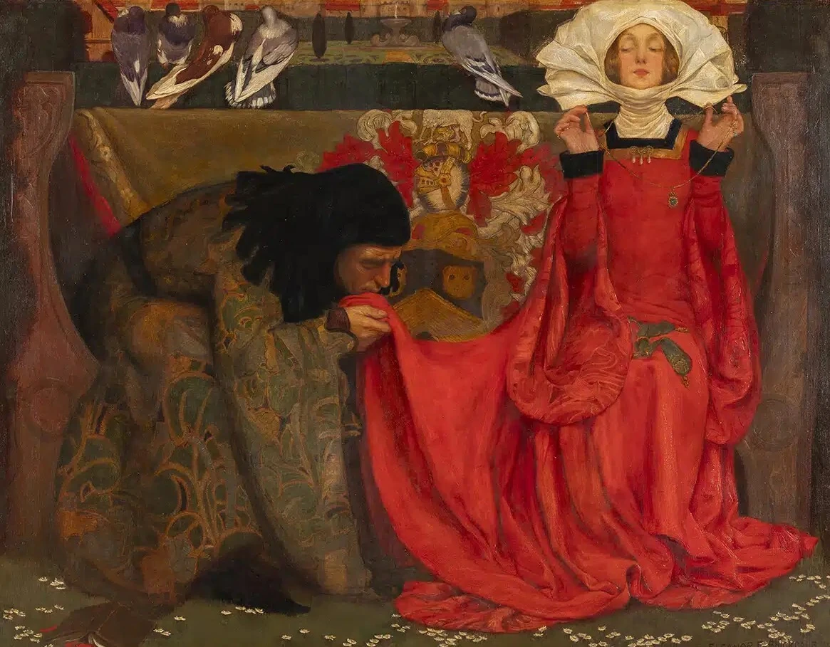 Eleanor Fortescue-Brickdale, 'El p&aacute;lido semblante del amor verdadero', 1899