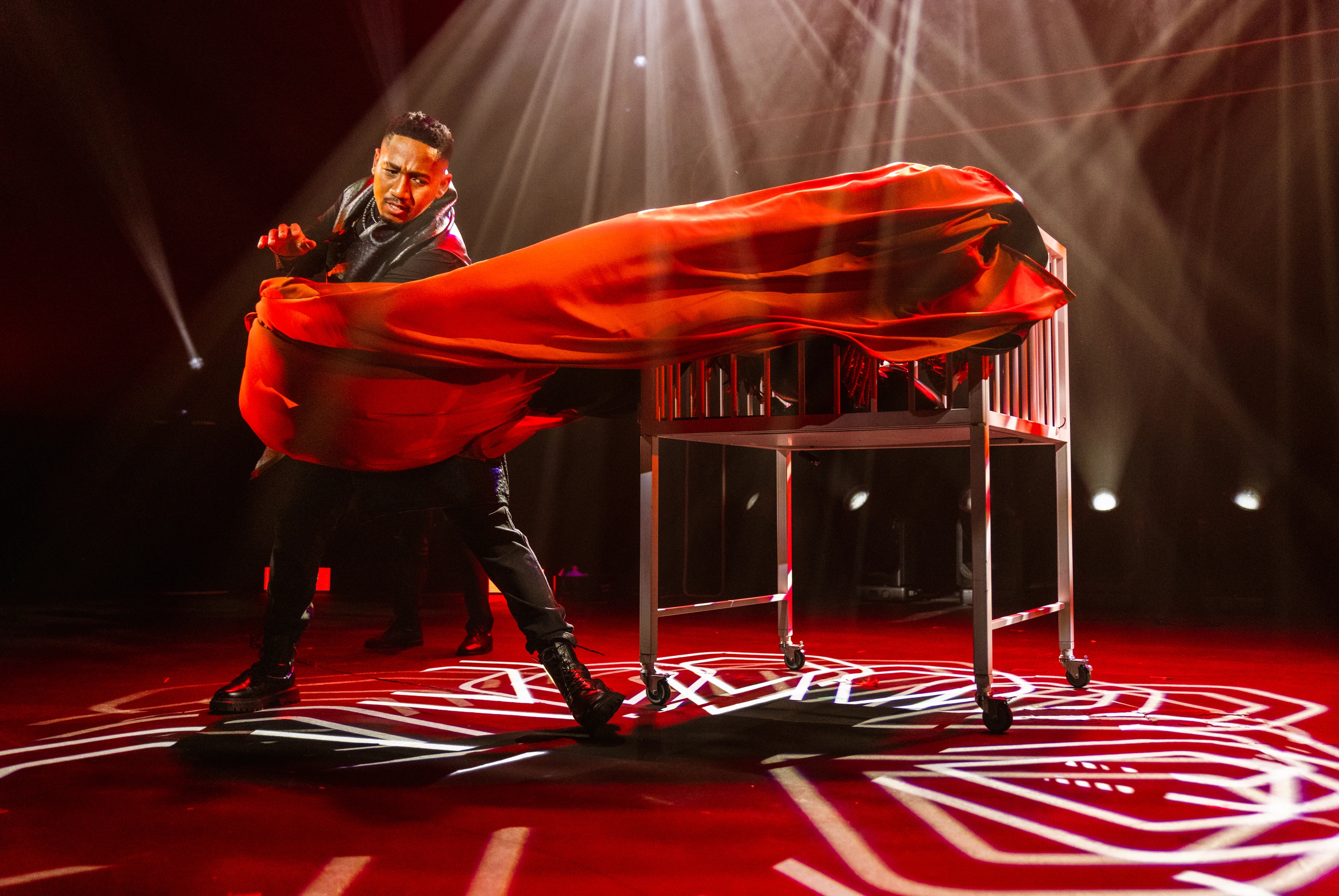 The result is a lively mix of theatricics, comedy, close-up magic and illusions. 