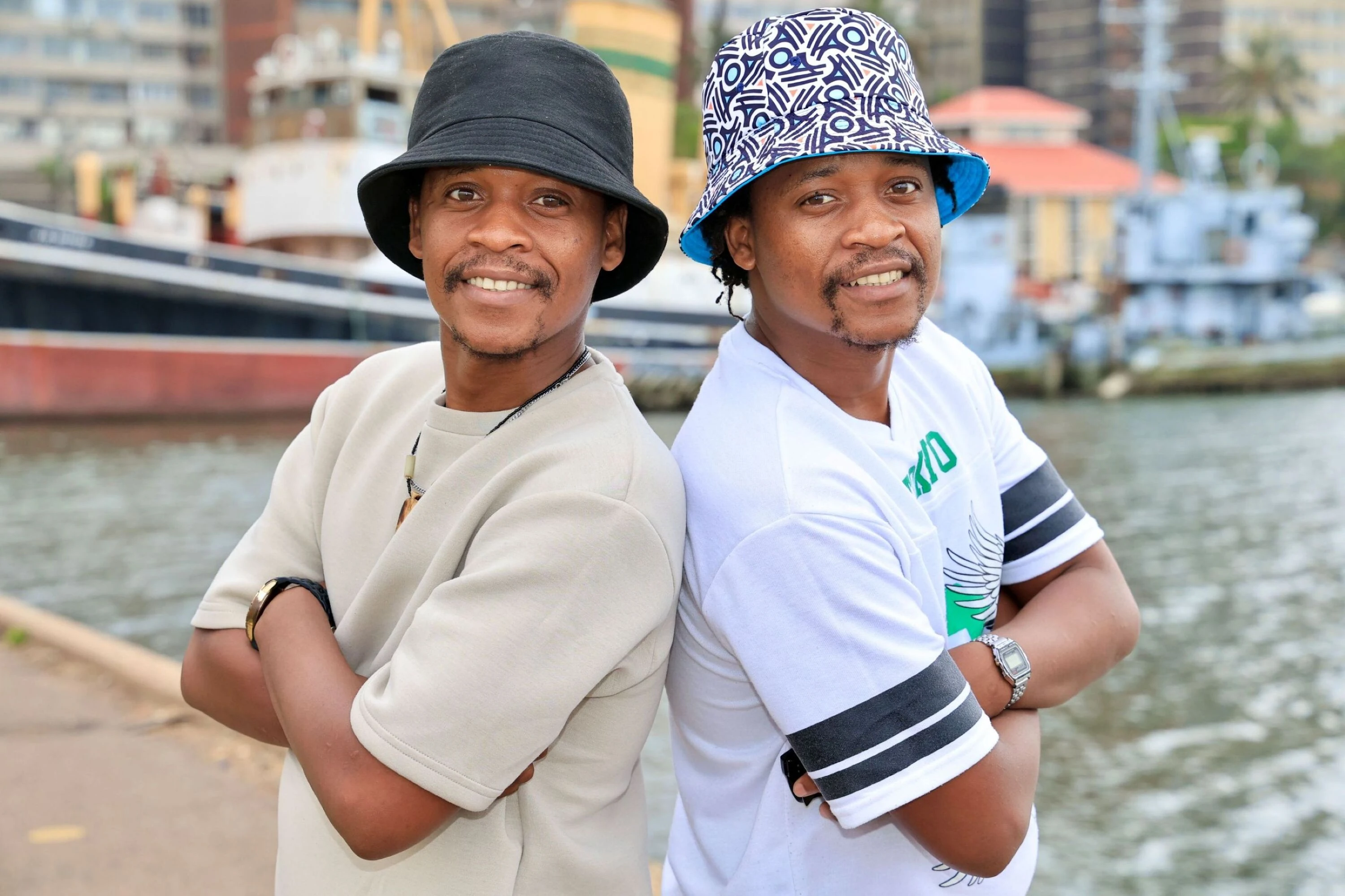 Deeply Rooted twins - Vumile and Vuma Madlanga. 