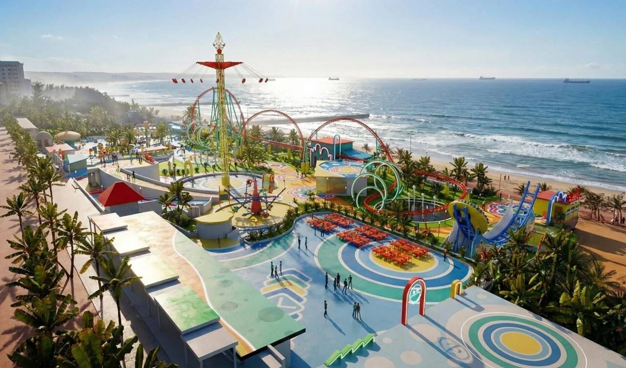 An artist's rendering of the planned amusement park. 