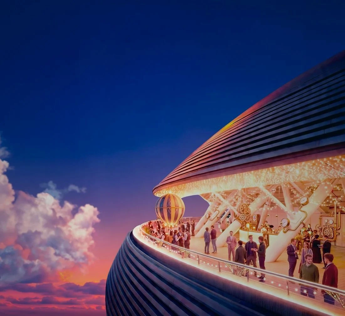 Bernab&eacute;u Skywalk imagined by Cirque du Soleil