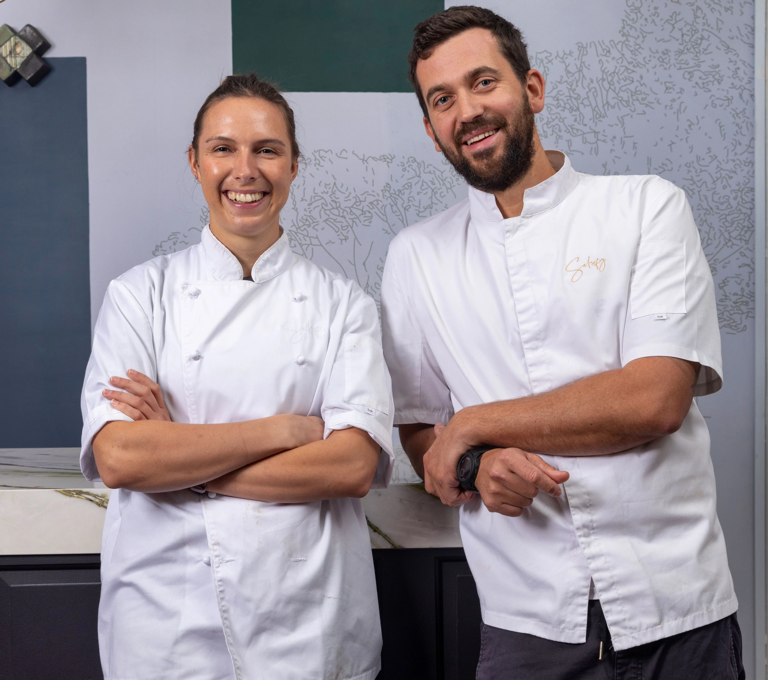Head chef Nina du Toit and Executive chef and co-owner Ryan Cole.