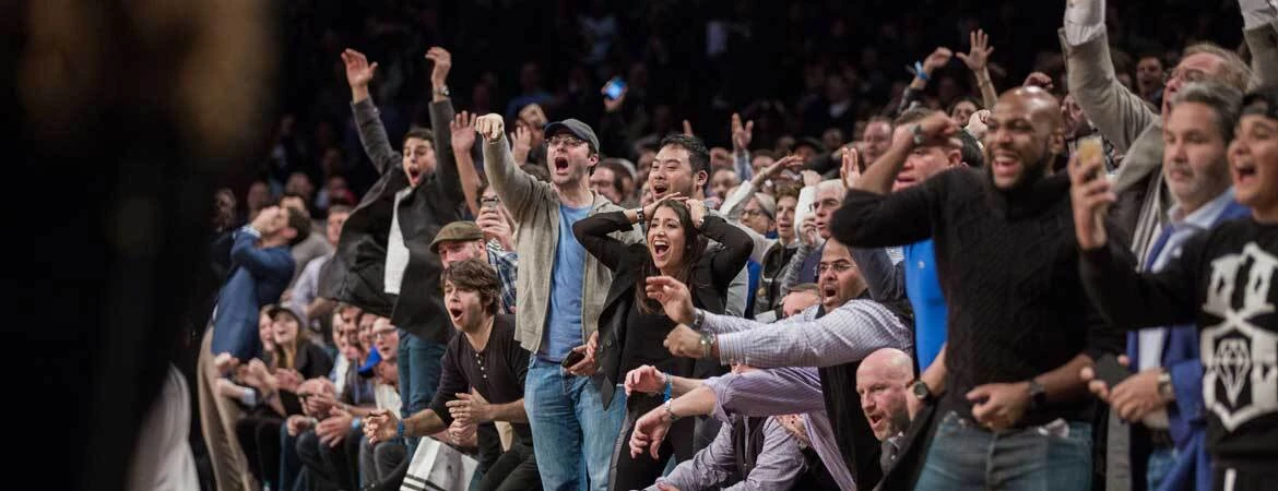 Brooklyn Nets fans at Barclays Center