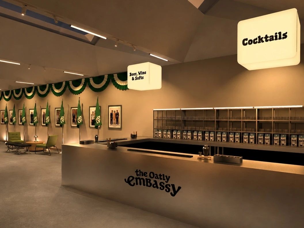 The Oatly Embassy pop-up