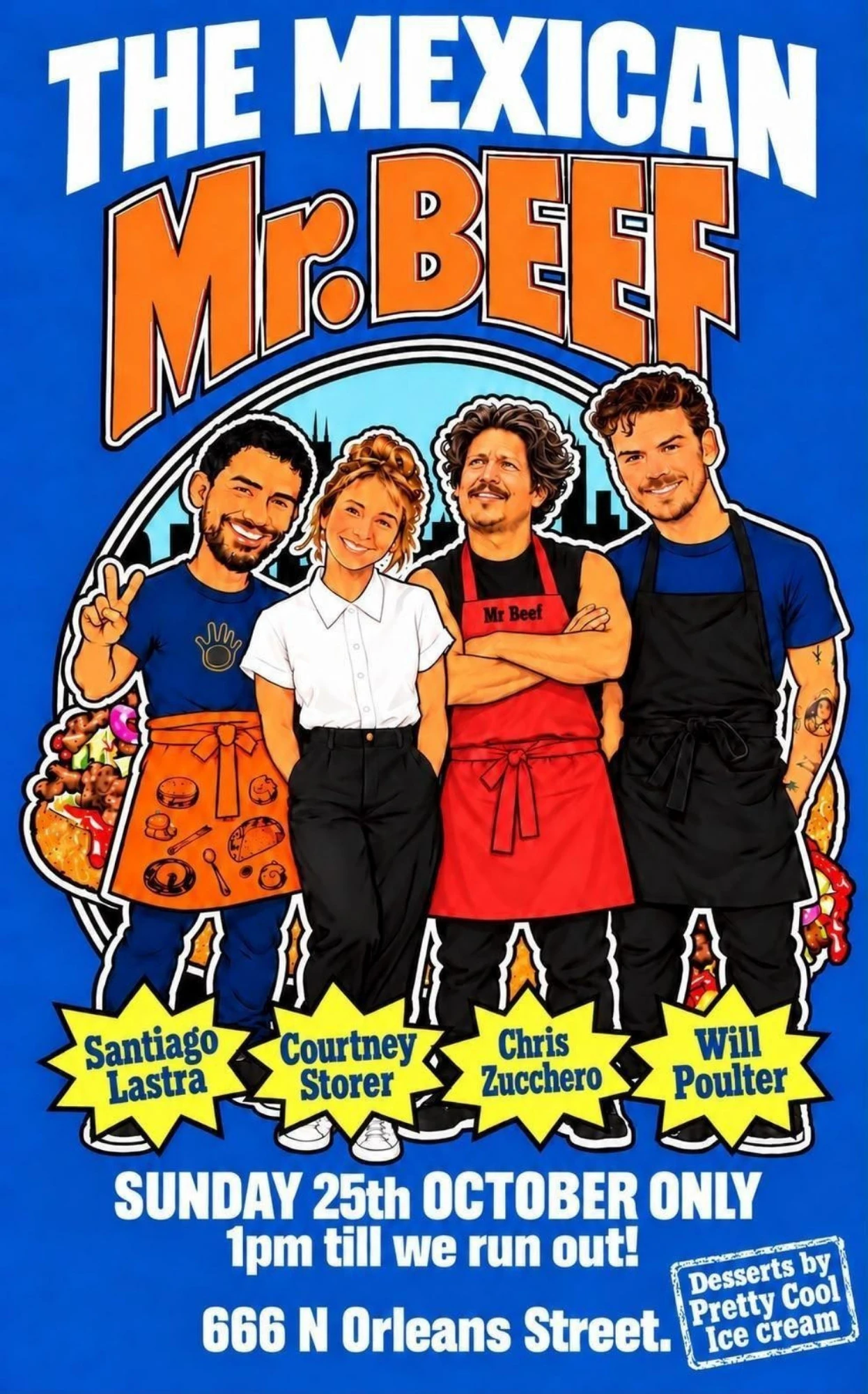 'The Bear' star Will Poulter will join Michelin-starred chef Santiago Lastra at Mr. Beef on Sunday, October 25.