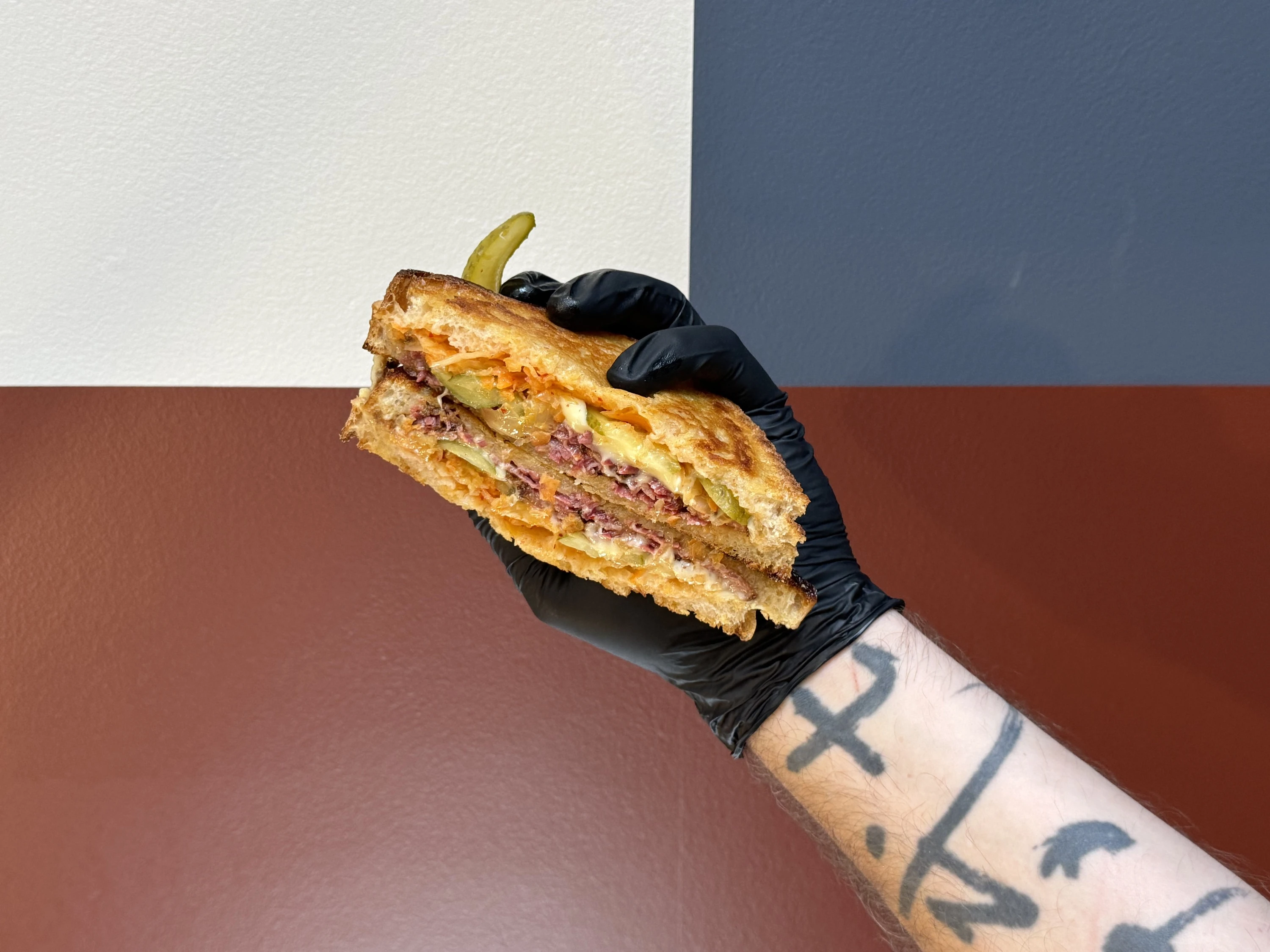 Loaded toastie at Backhaus