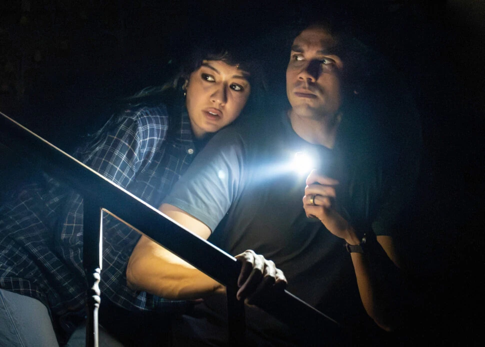 Cher &Aacute;lvarez and Travis A. Knight in "Paranormal Activity."